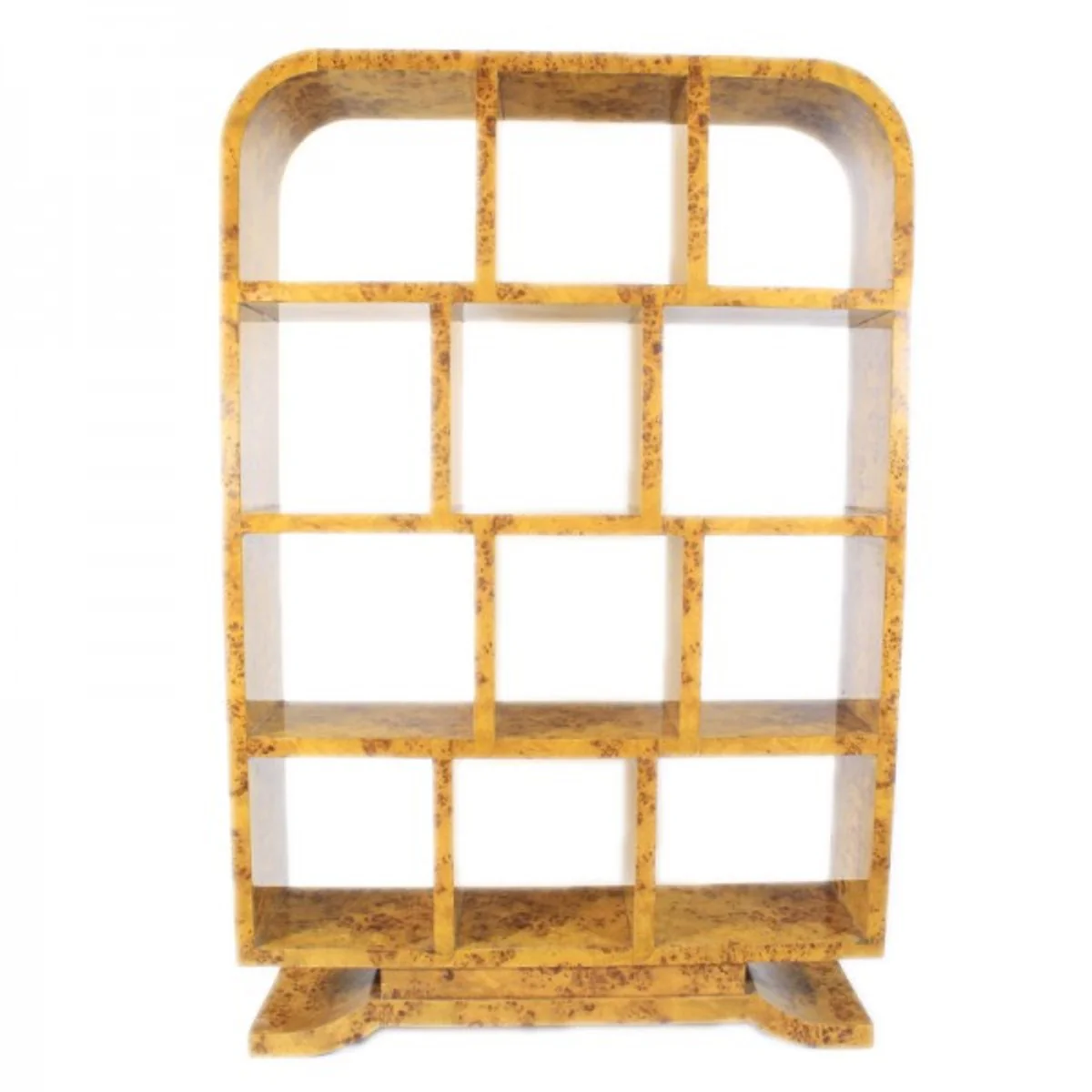 Art Deco bookcase bird's eye maple - Artdeco books cabinet shelving system furniture antique style