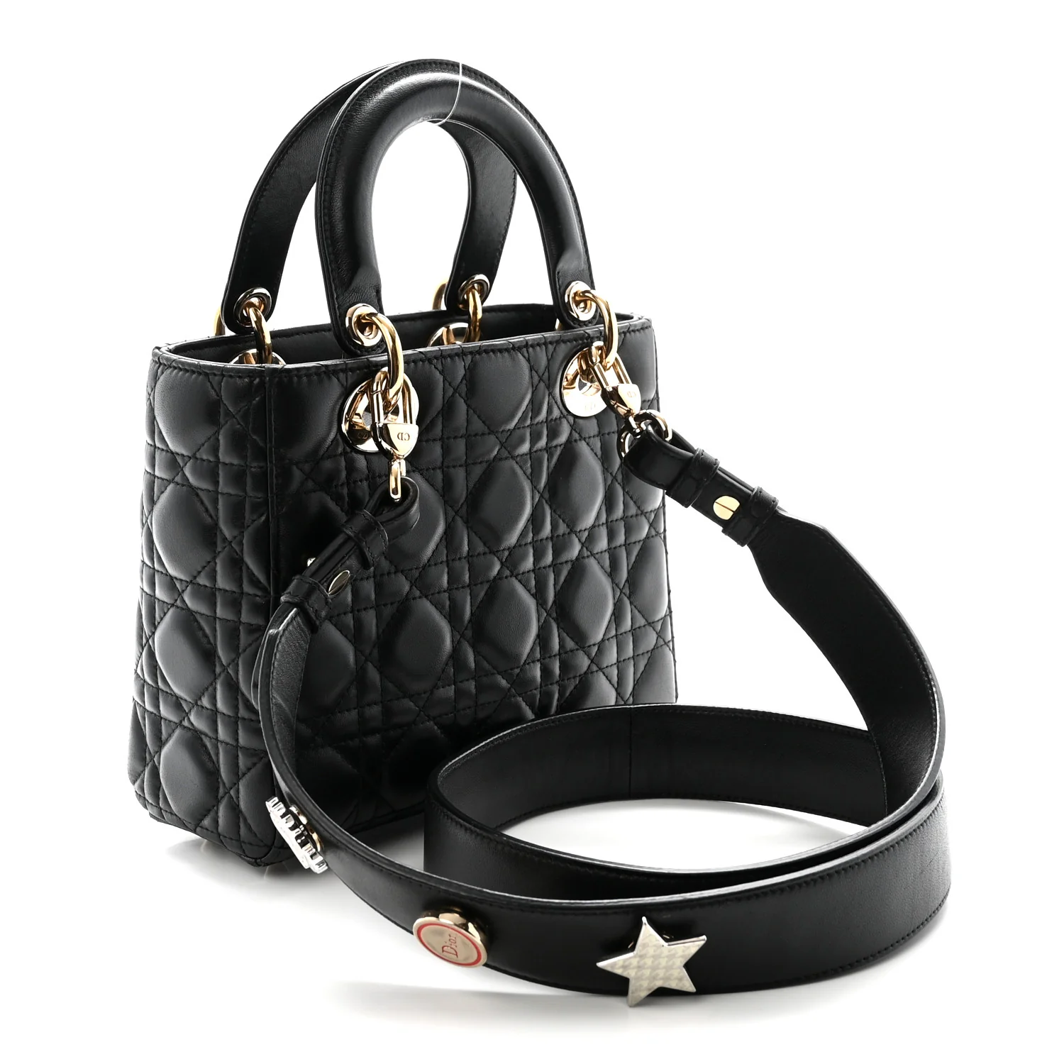 Lambskin Cannage Small My ABCDior Lady Dior Black - Top Club