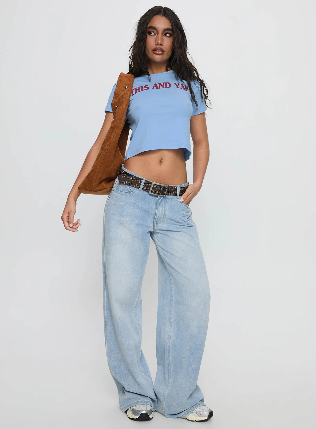 This And Yap Graphic Top Blue / Red