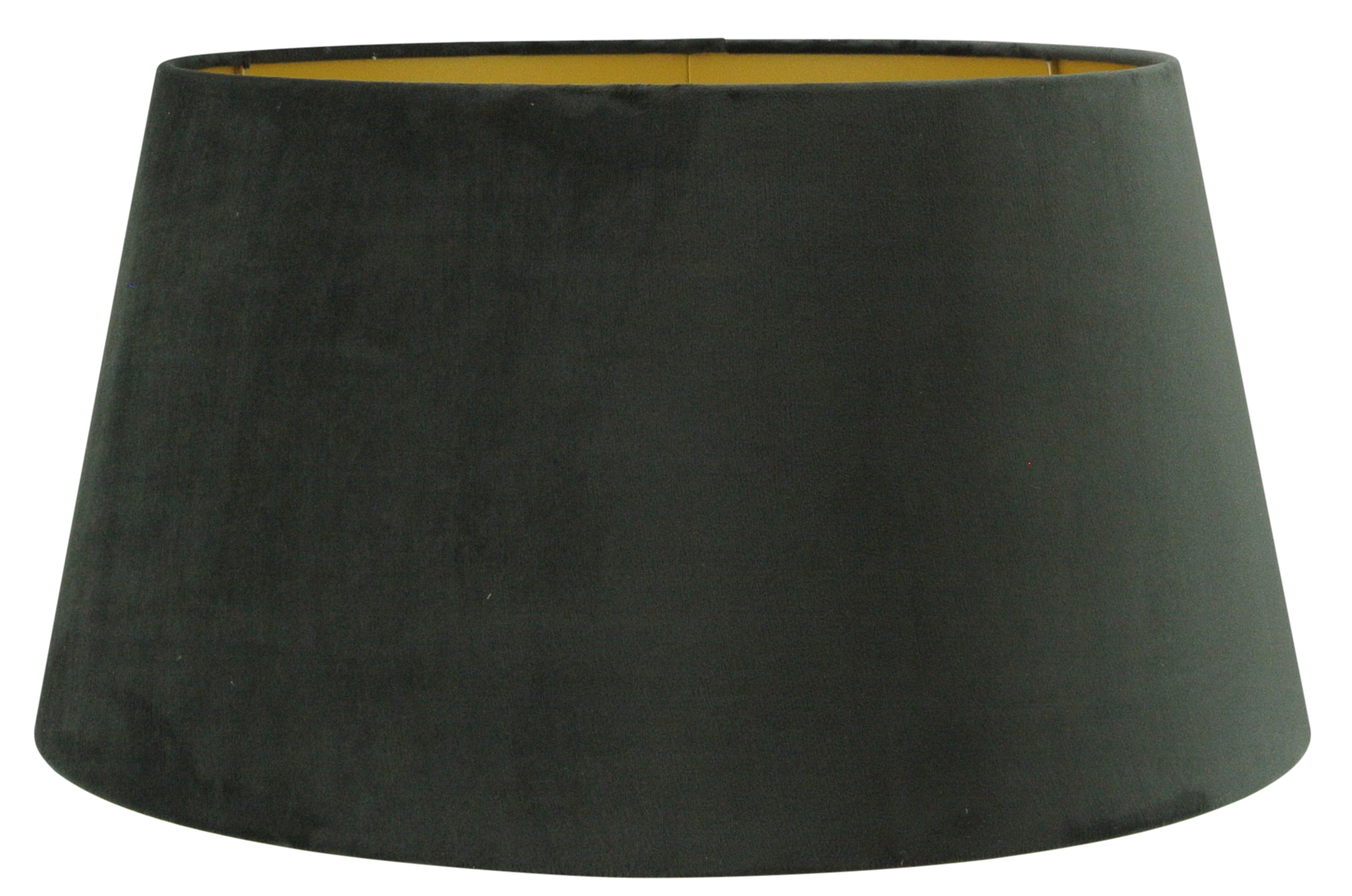 Staande lampenkap San Remo velours Velours zwart op goud 50x40x26cm
