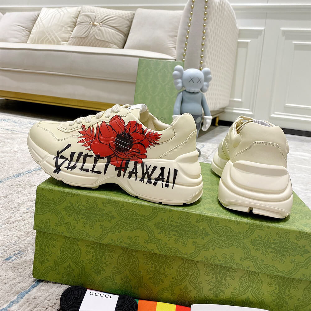 Gucci Rhyton Hawaii Print Sneaker - Top Club