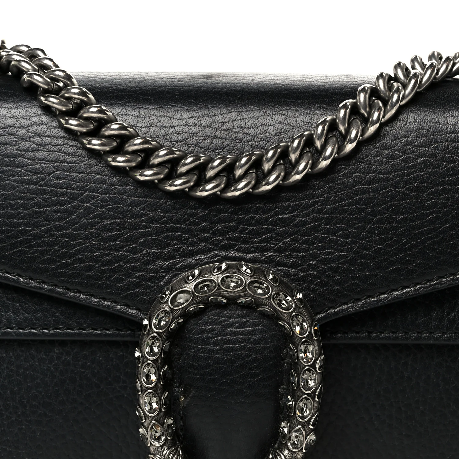 Calfskin Mini Dionysus Shoulder Bag Black - Top Club