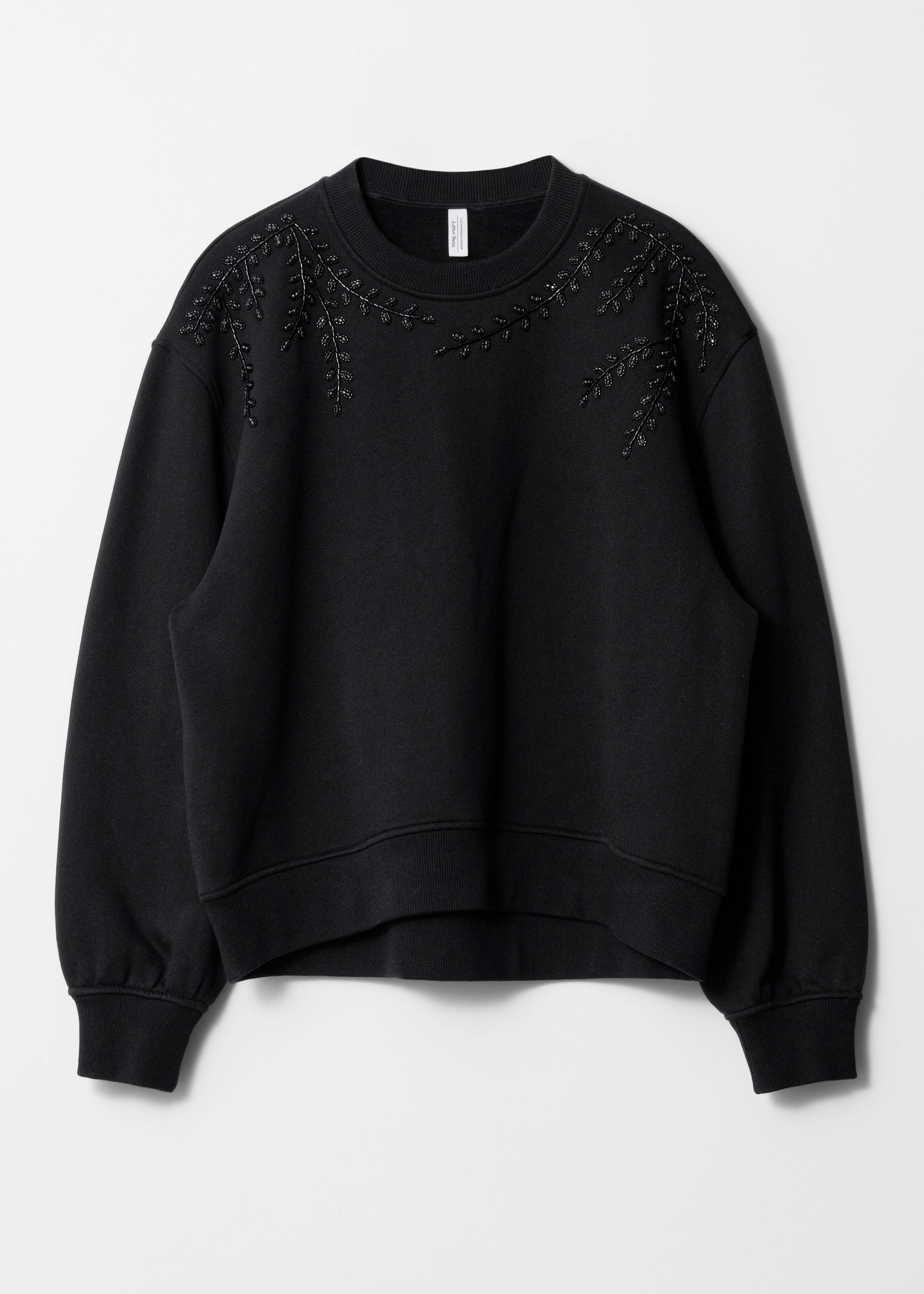 & Other Stories RHINESTONE-EMBROIDERED SWEATSHIRT