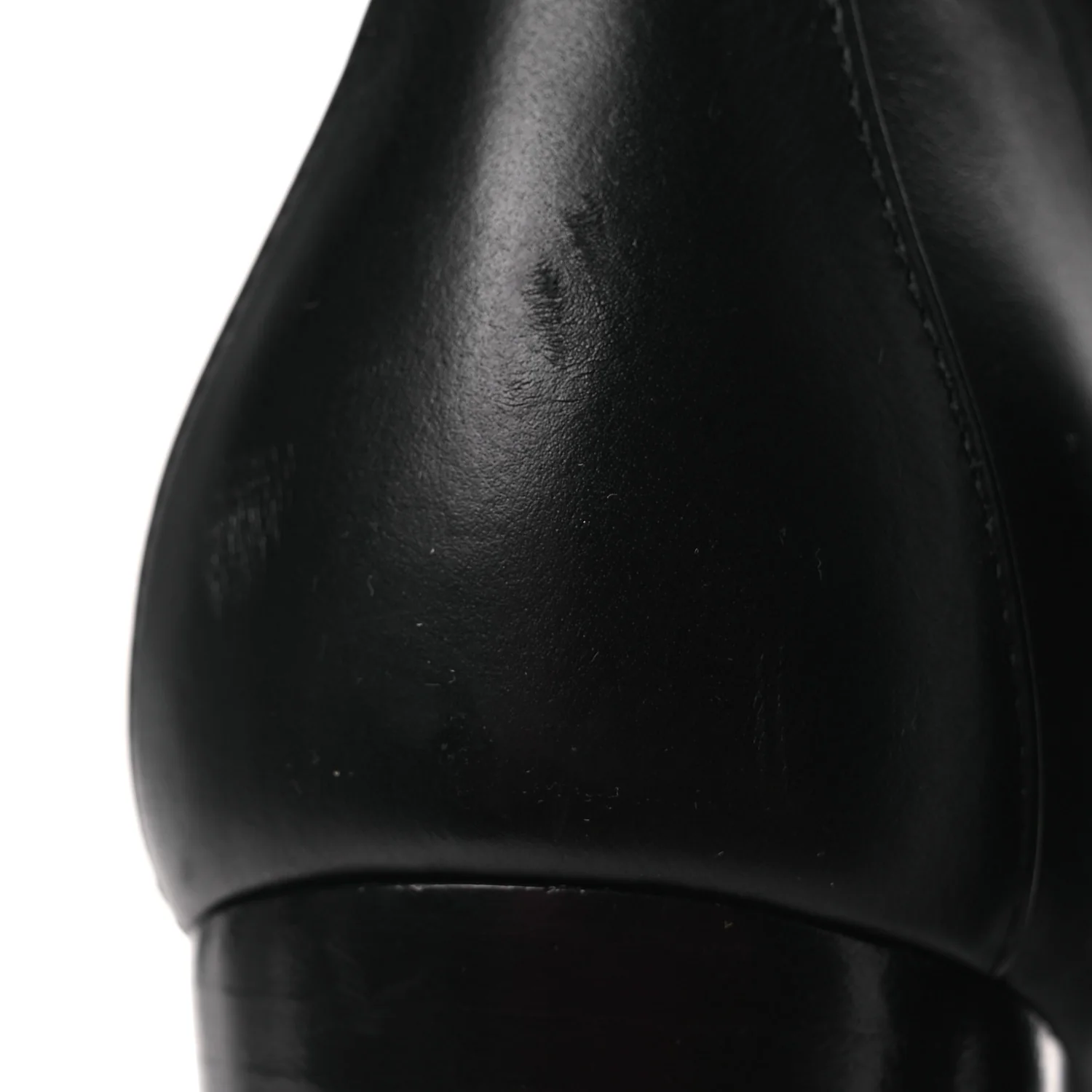 Calfskin Mina Lace Up Platform Boots 40 Black - Top Club