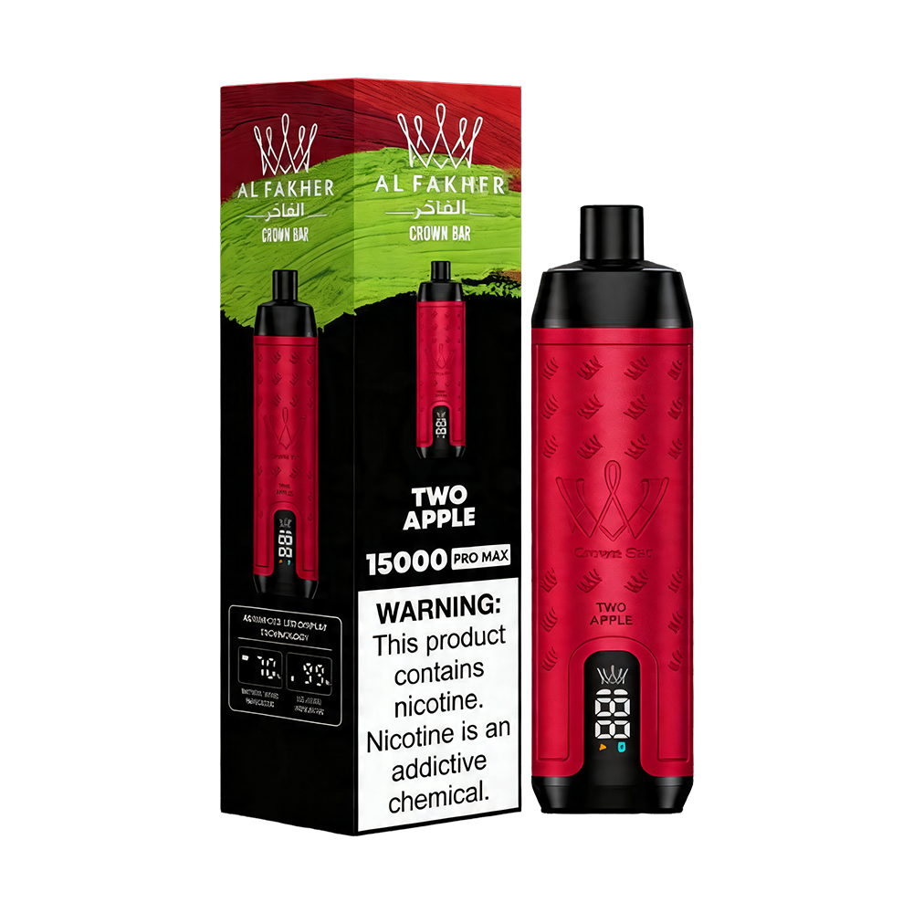 Al Fakher Crown Bar 15000 Promax Two apple 2PCS - RELX