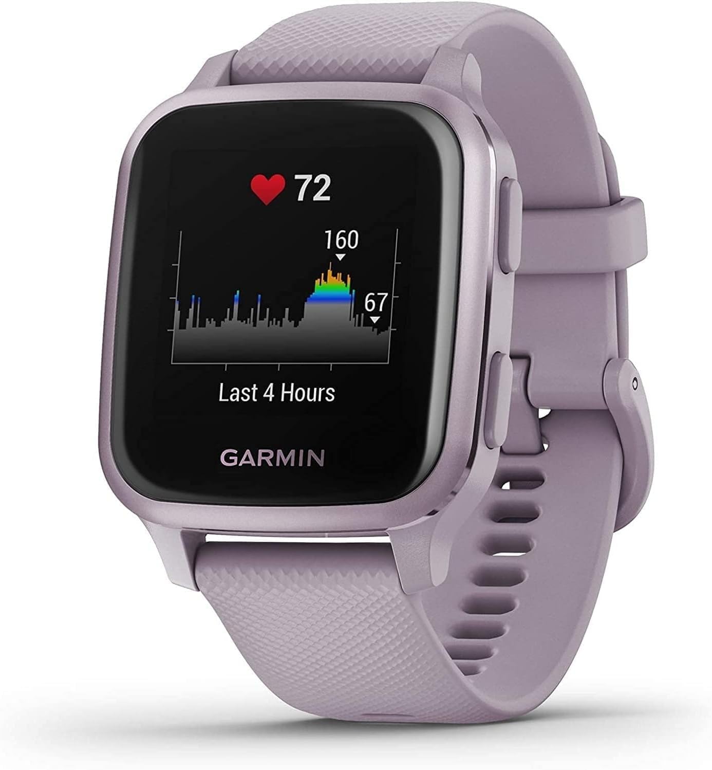 Venu Sq, Smartwatch GPS Sport con Monitoraggio a Salute, Viola (Lavanda/Viola)
