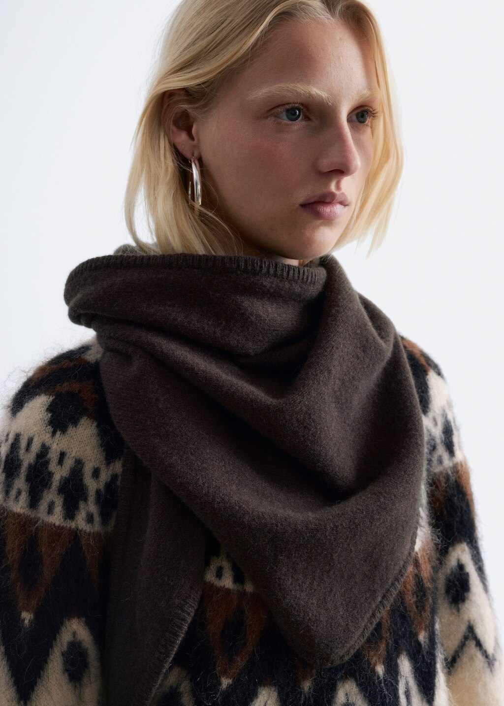 & Other Stories WOOL TRIANGLE SCARF