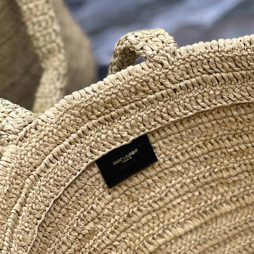 YSL RIVE GAUCHE TOTE IN RAFFIA(HIGH-END GRADE) - Top Club