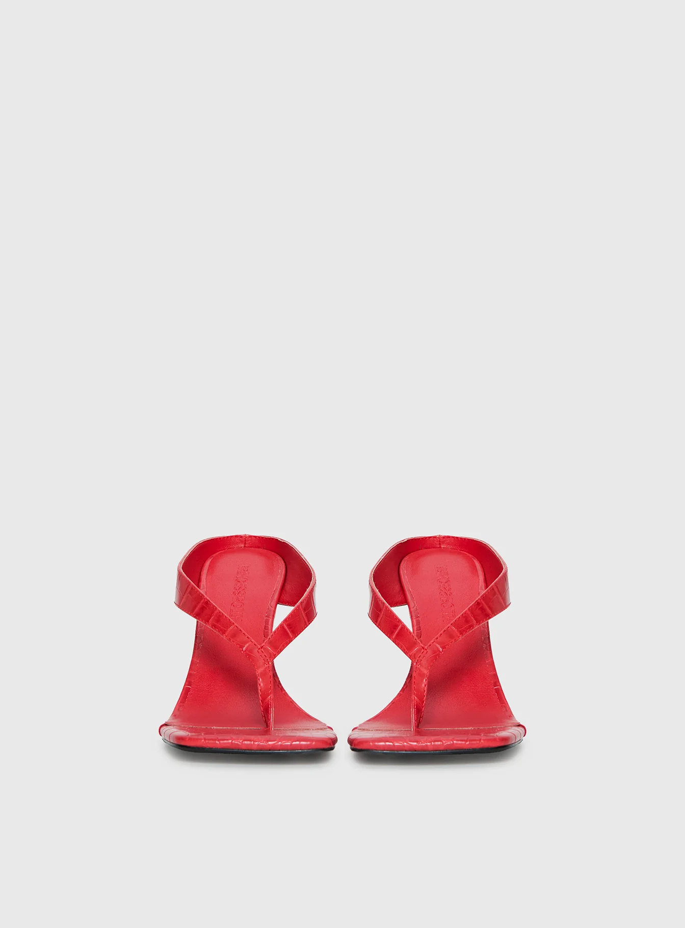Nylah Wedge Heels Red Croc