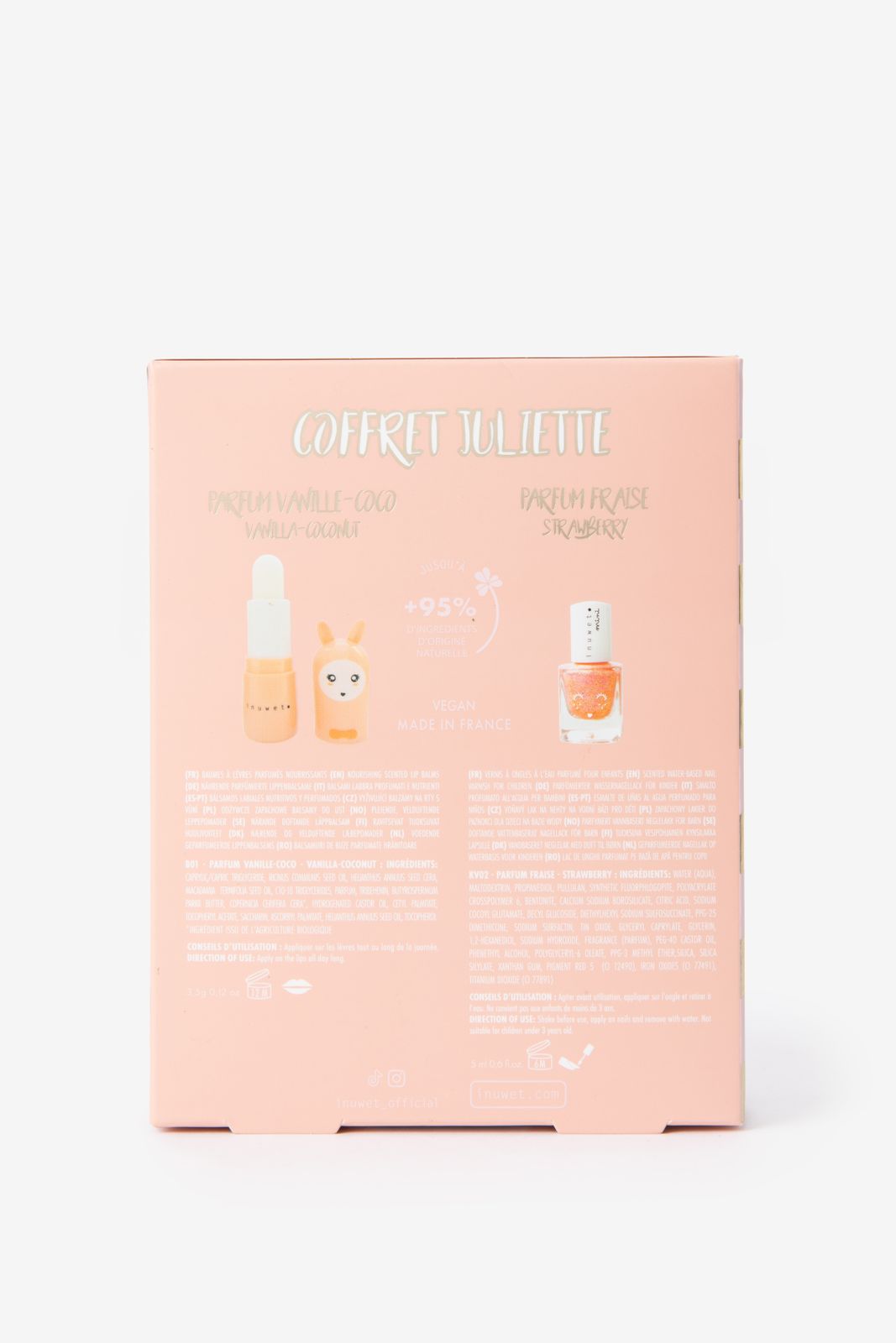 Inuwet lichtoranje duo make-up set