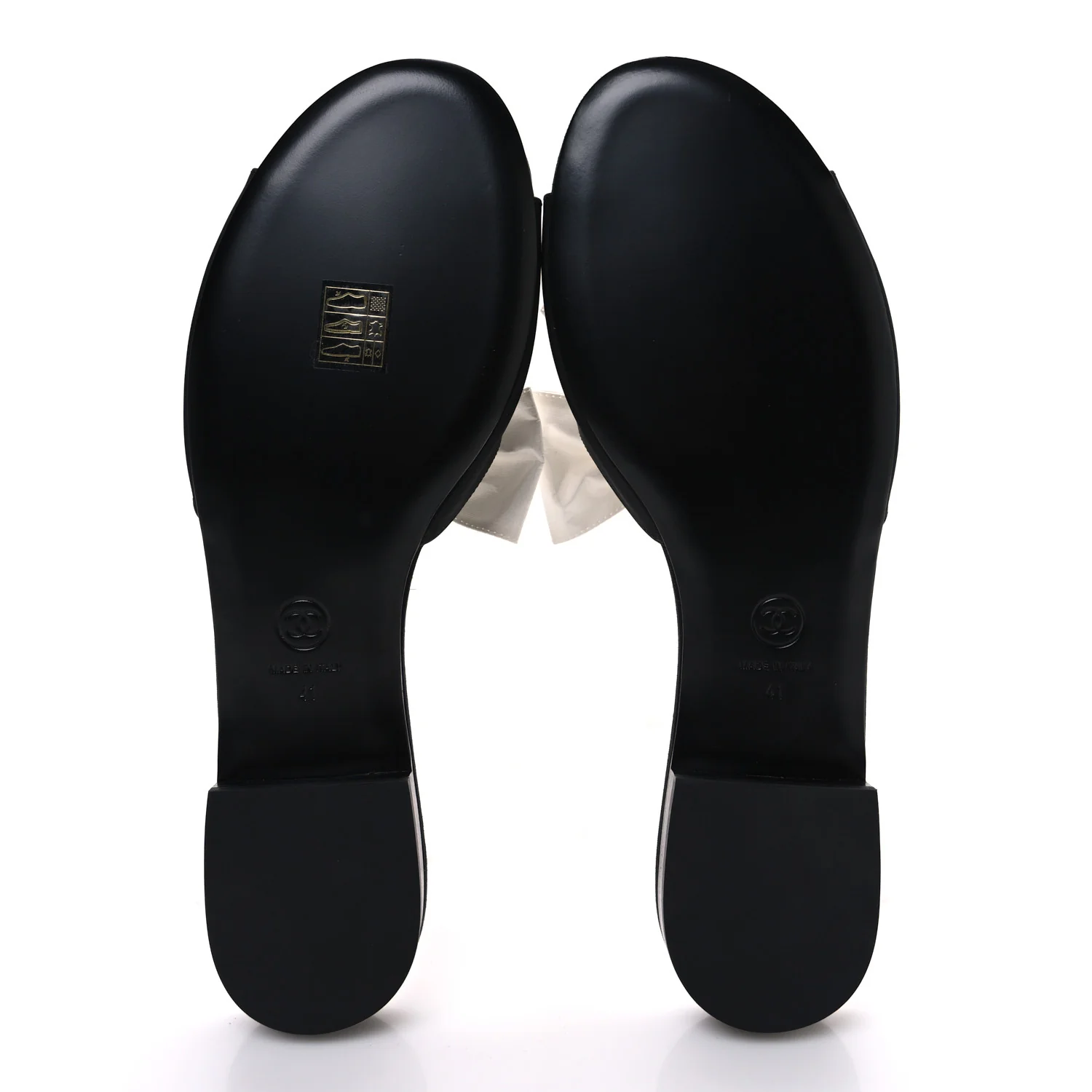 Silk Bow CC Mules 41 Black White - Top Club