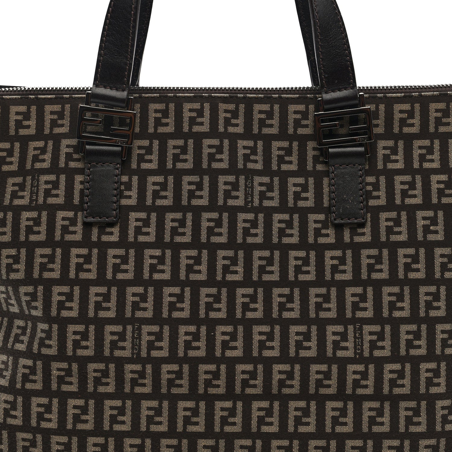 Zucchino Vitello Roll Tote Tobacco - Top Club