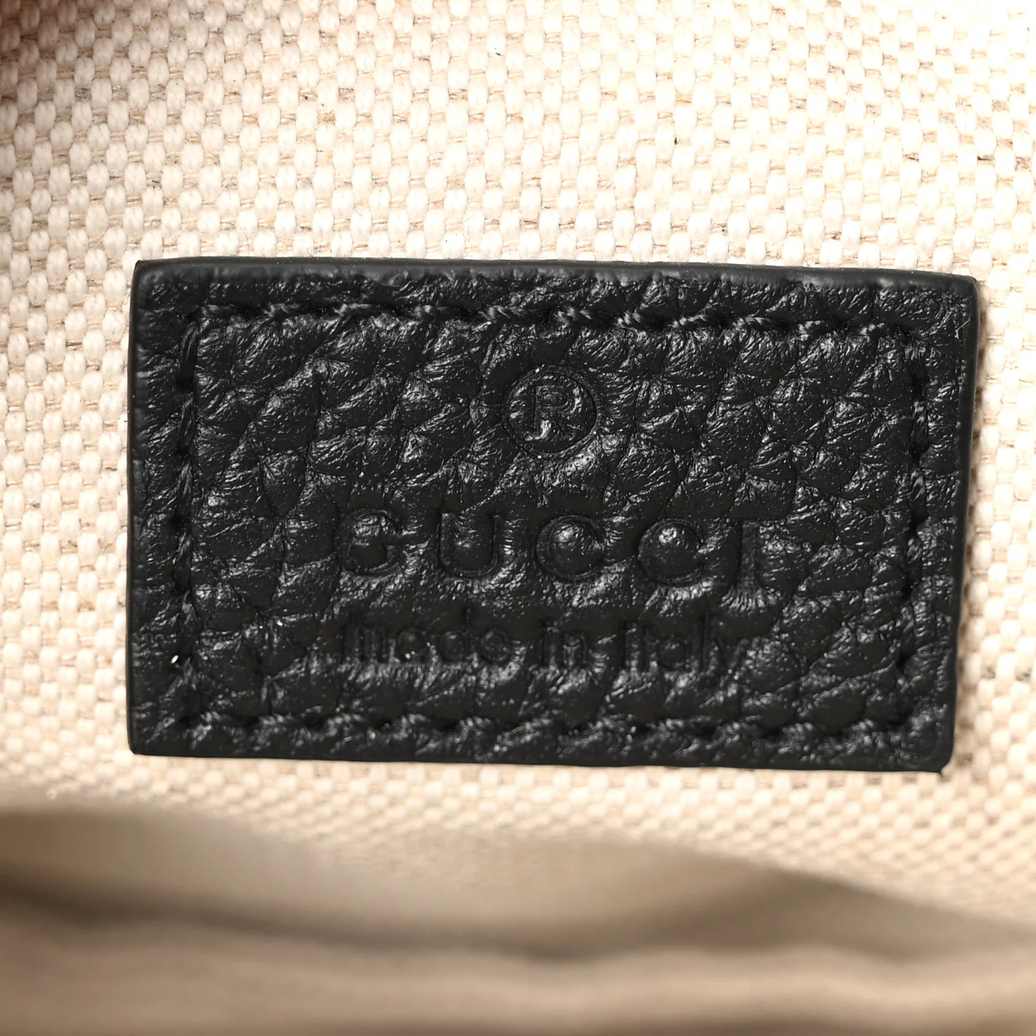 Piuma Calfskin Jumbo GG Embossed Small Belt Bag Black - Top Club