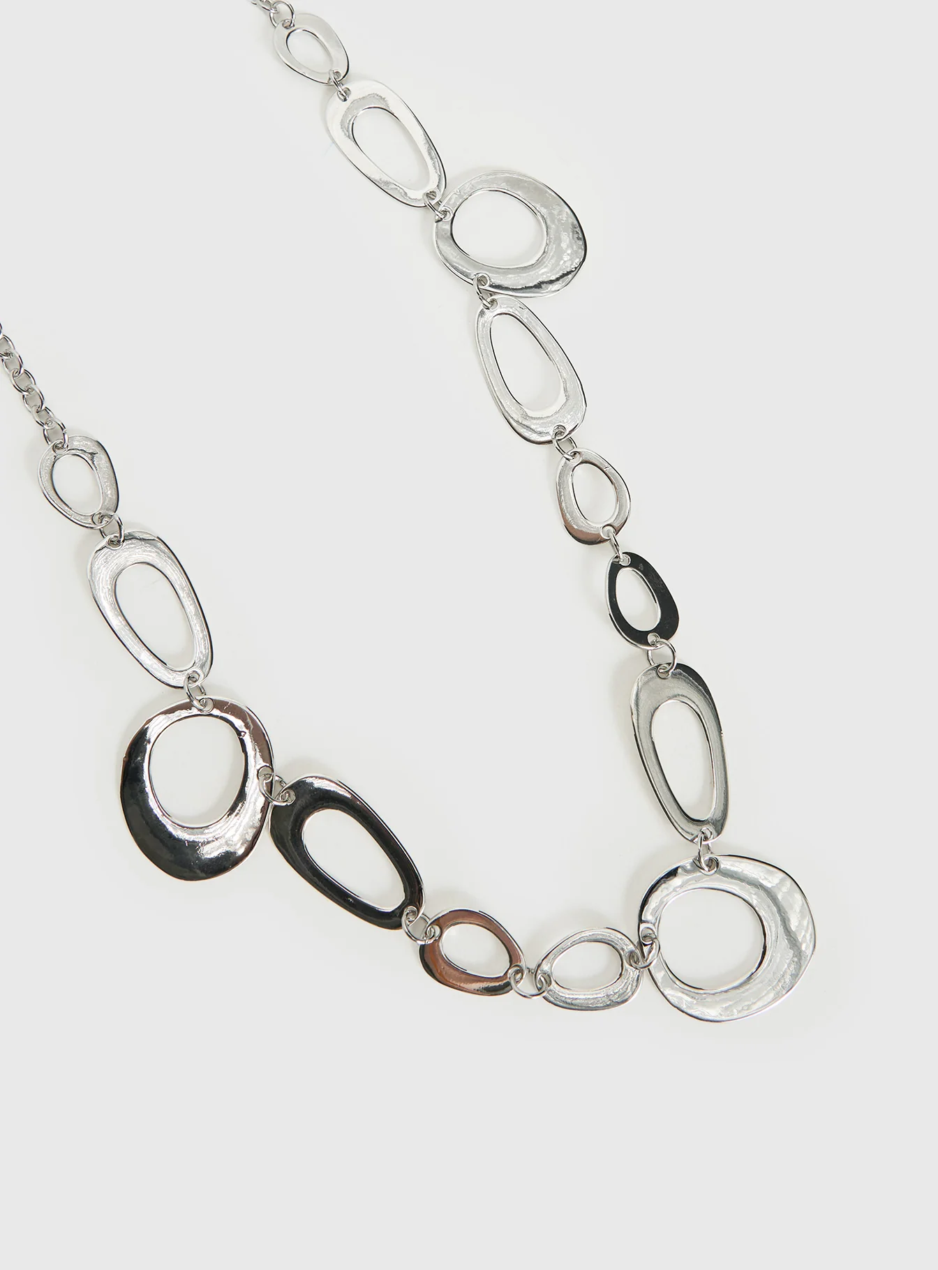 Wavelength Chain Belt Silver