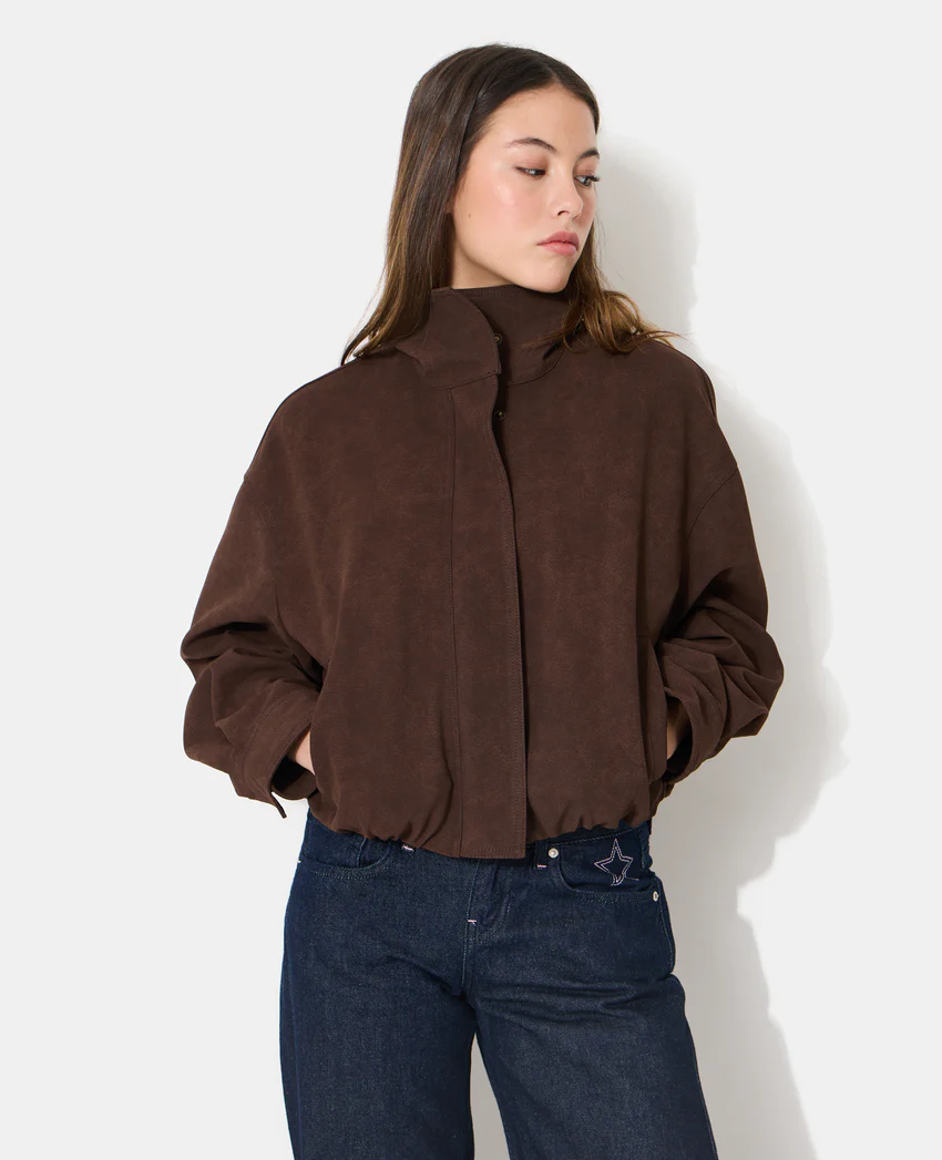 Pimkie Blouson boule col montant en suédine