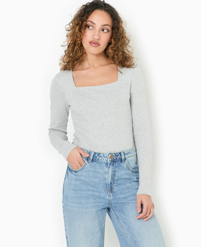 Pimkie Body manches longues encolure carrée