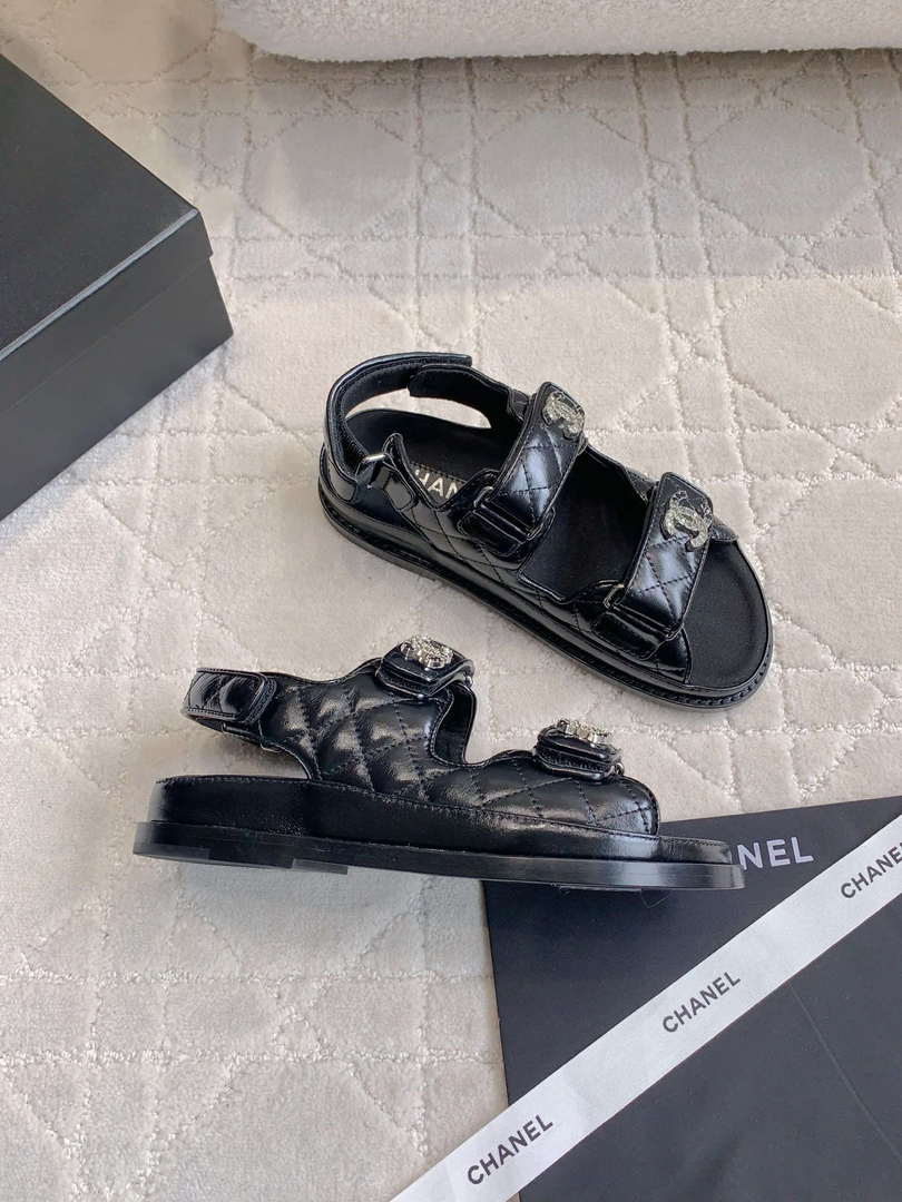 Chanel Women's Velcro Sandals Fashion Shoes C93426 - Sneaker Replica Workshop