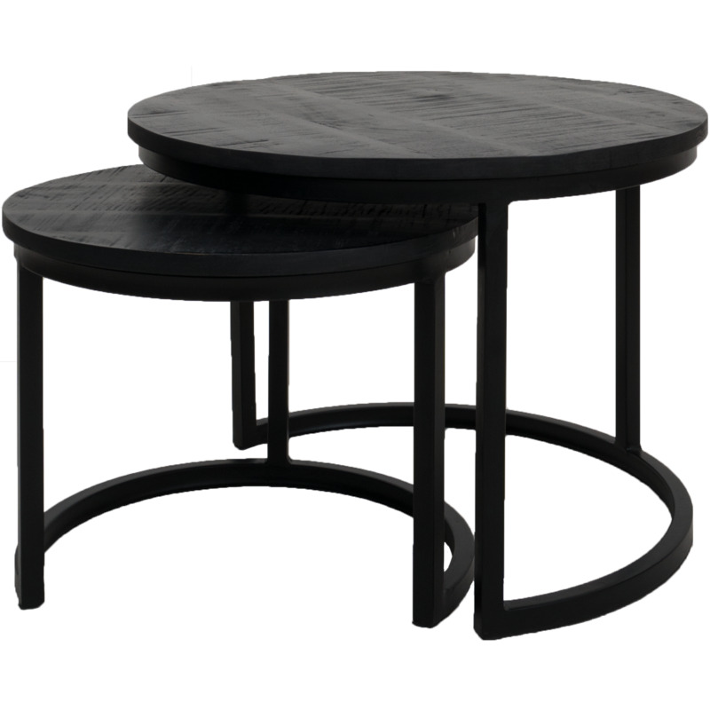 Salontafel Bart Zwart - Set 2