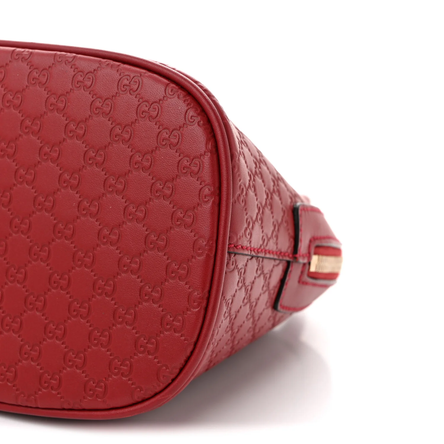 Soft Microguccissima Mini Dome Bag Rosso - Top Club