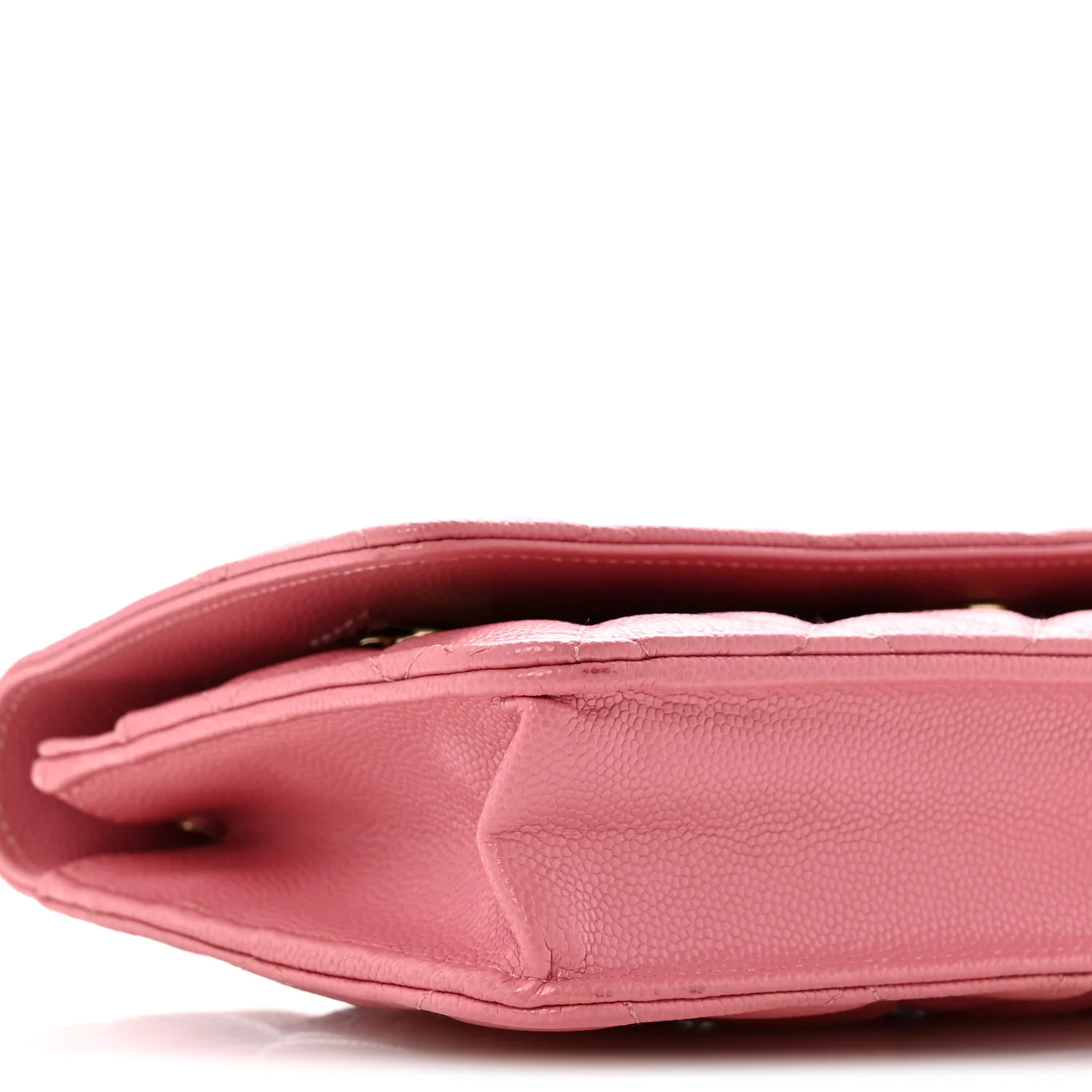 Caviar Quilted Wallet on Chain WOC Pink - Top Club