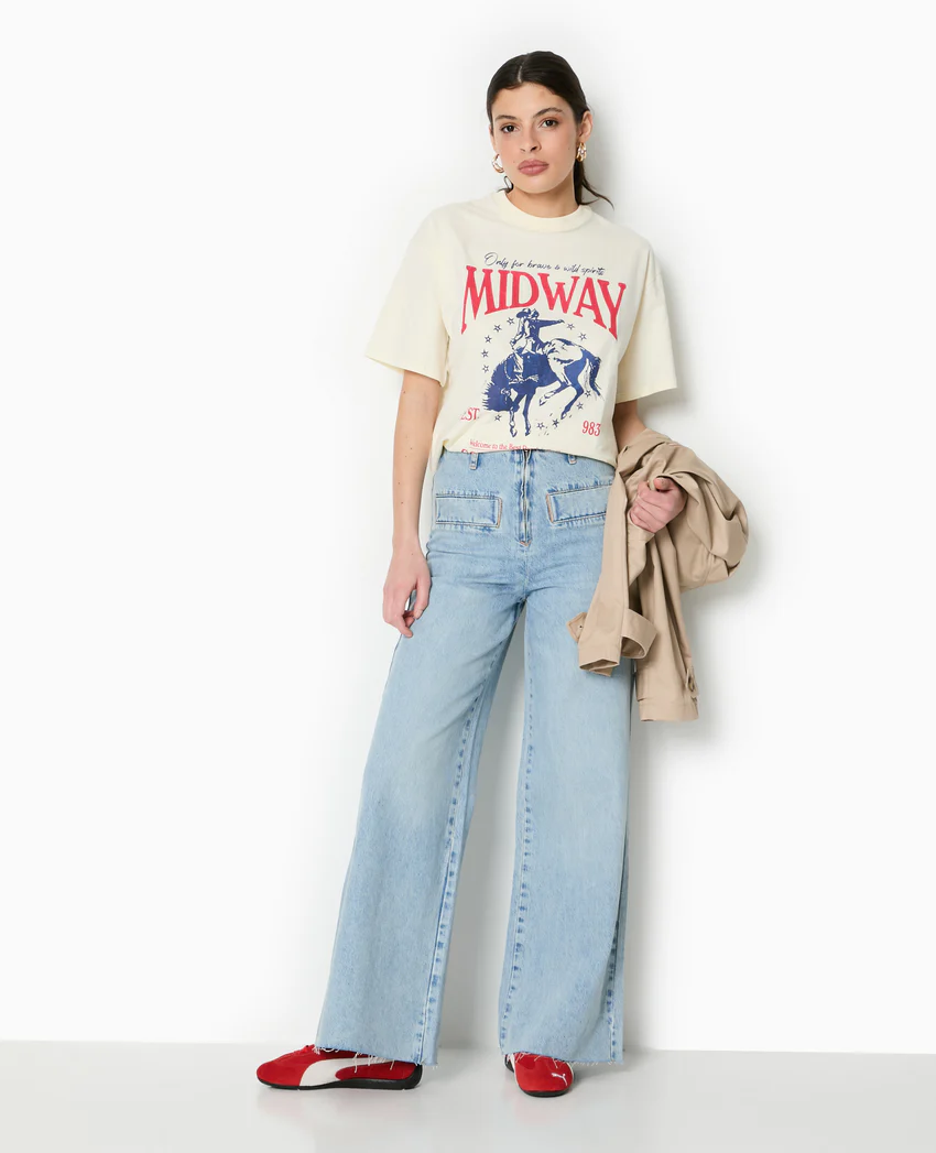 Pimkie T-shirt oversize avec print devant