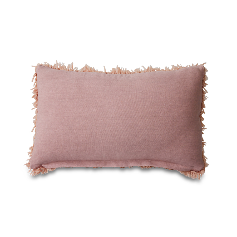 Sierkussen Fluffy blush 60x40 cm