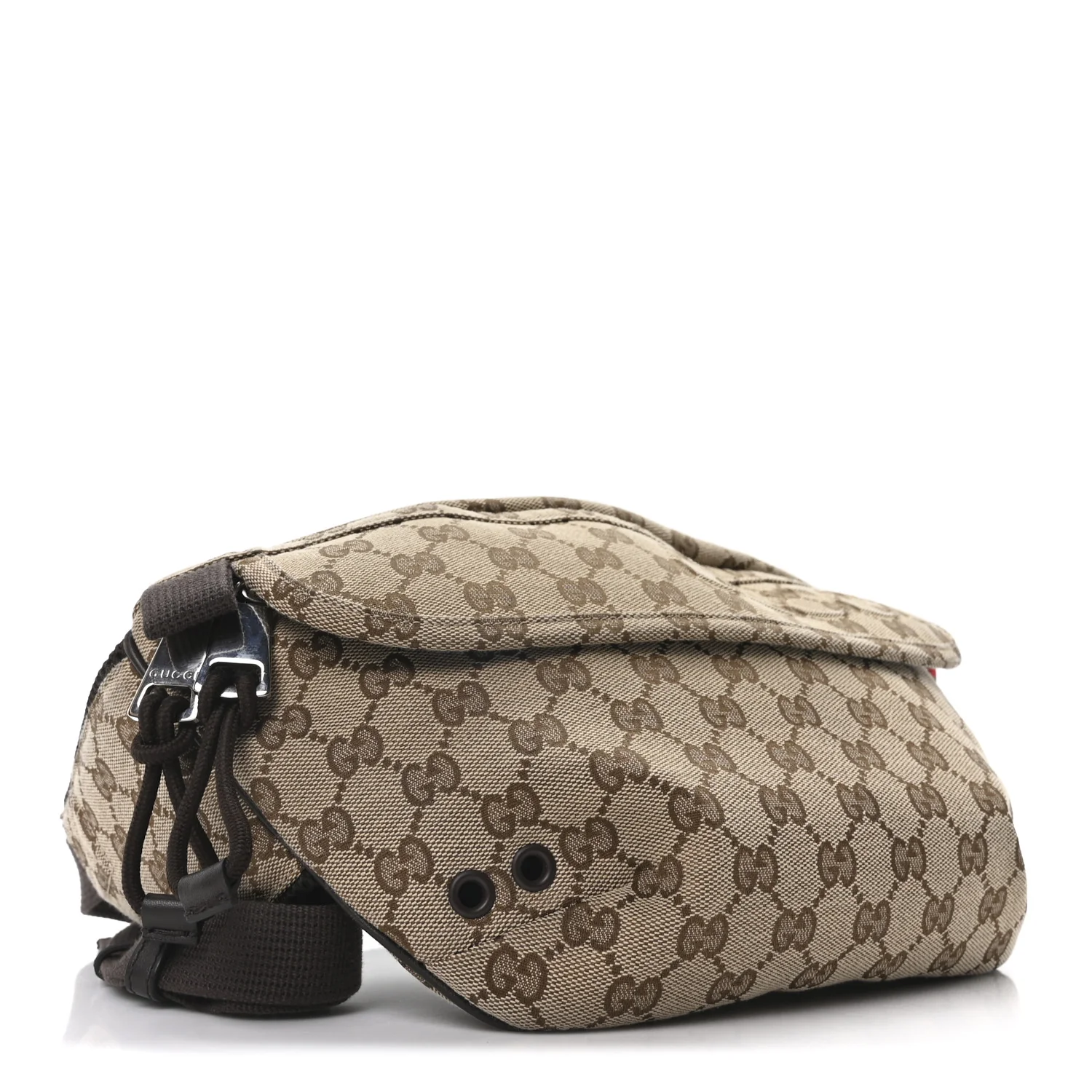Monogram Large Belt Bag Beige Dark Brown - Top Club
