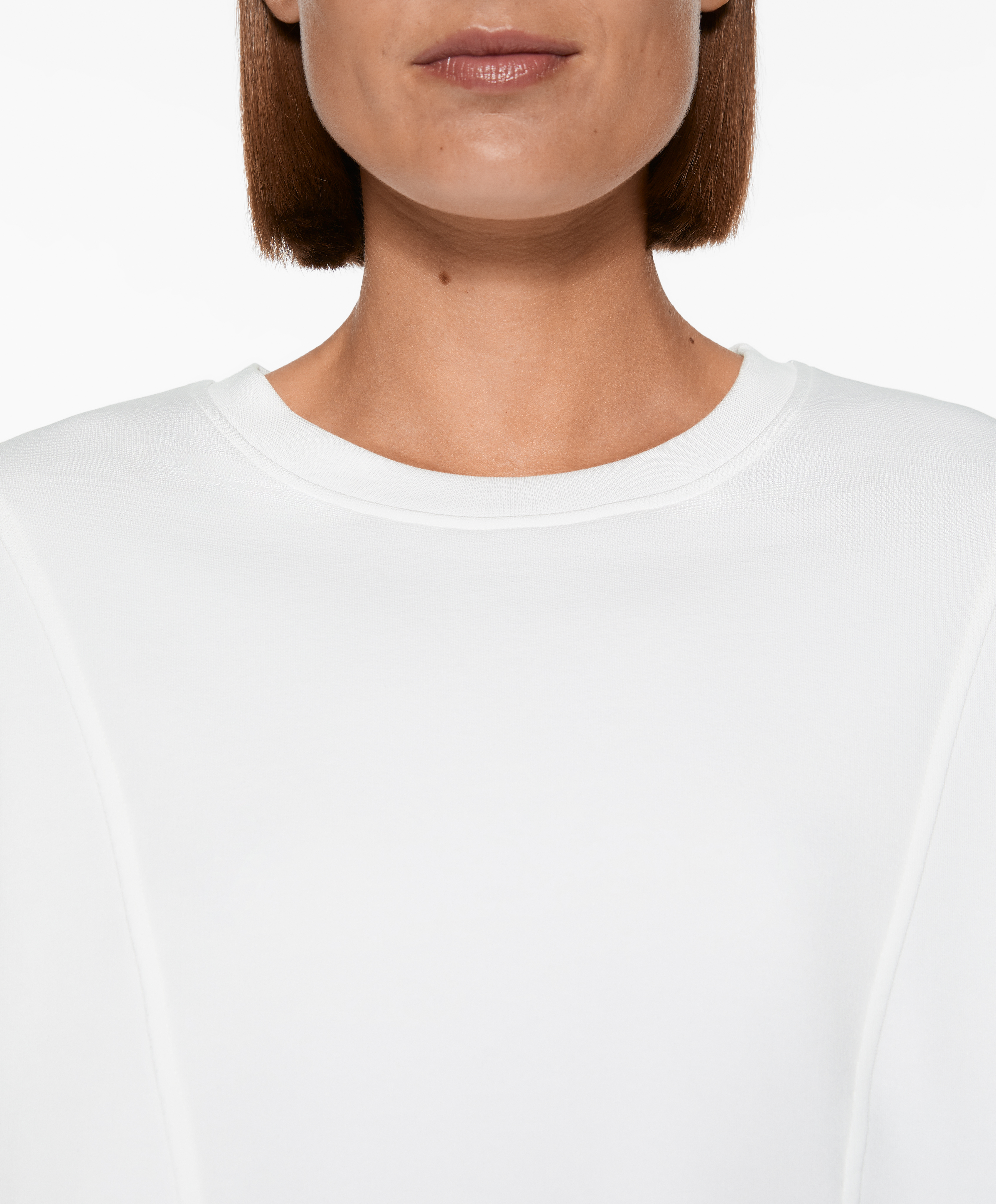 OYSHO Crop sweatshirt with cotton and modal