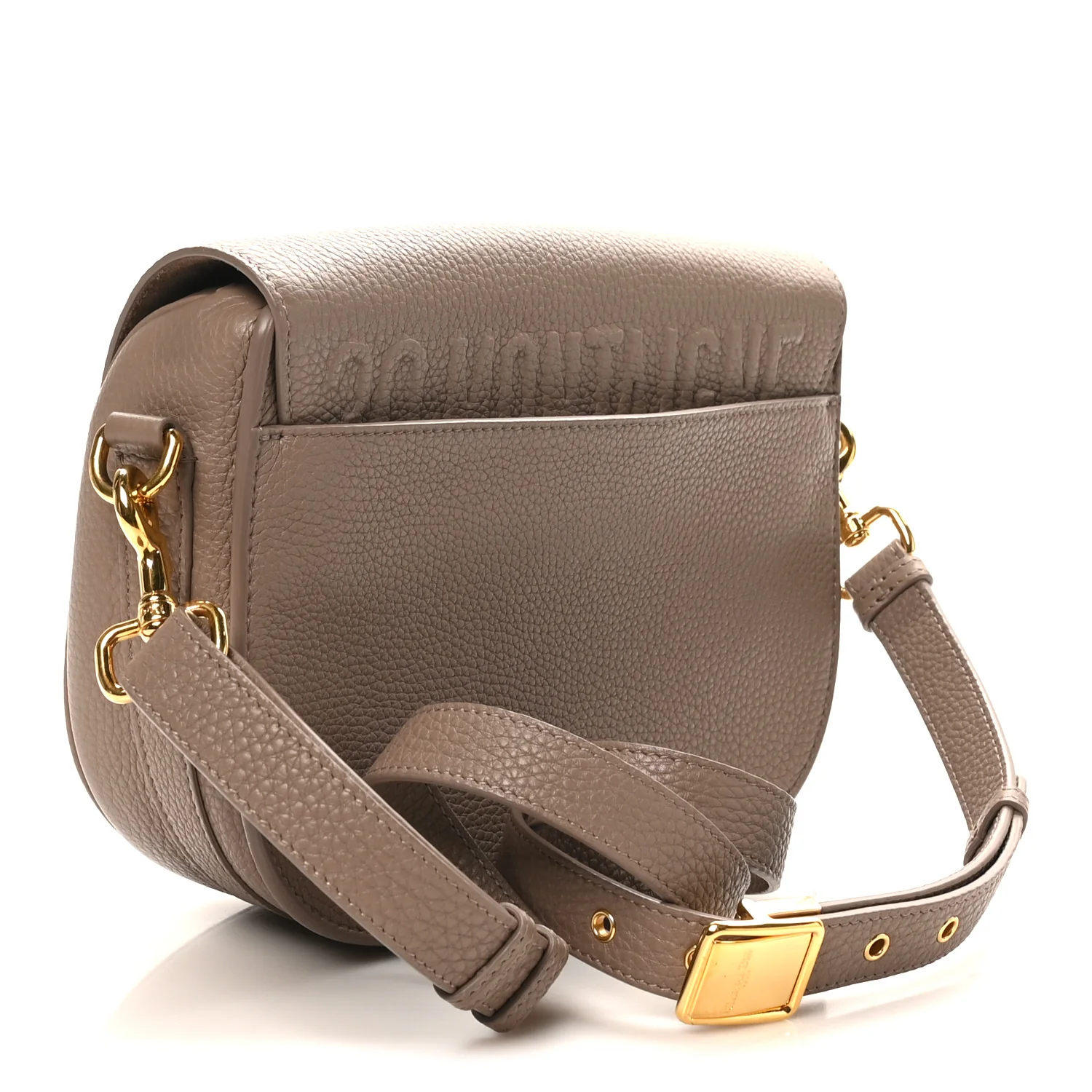 Grained Calfskin Medium Bobby Flap Warm Taupe - Top Club