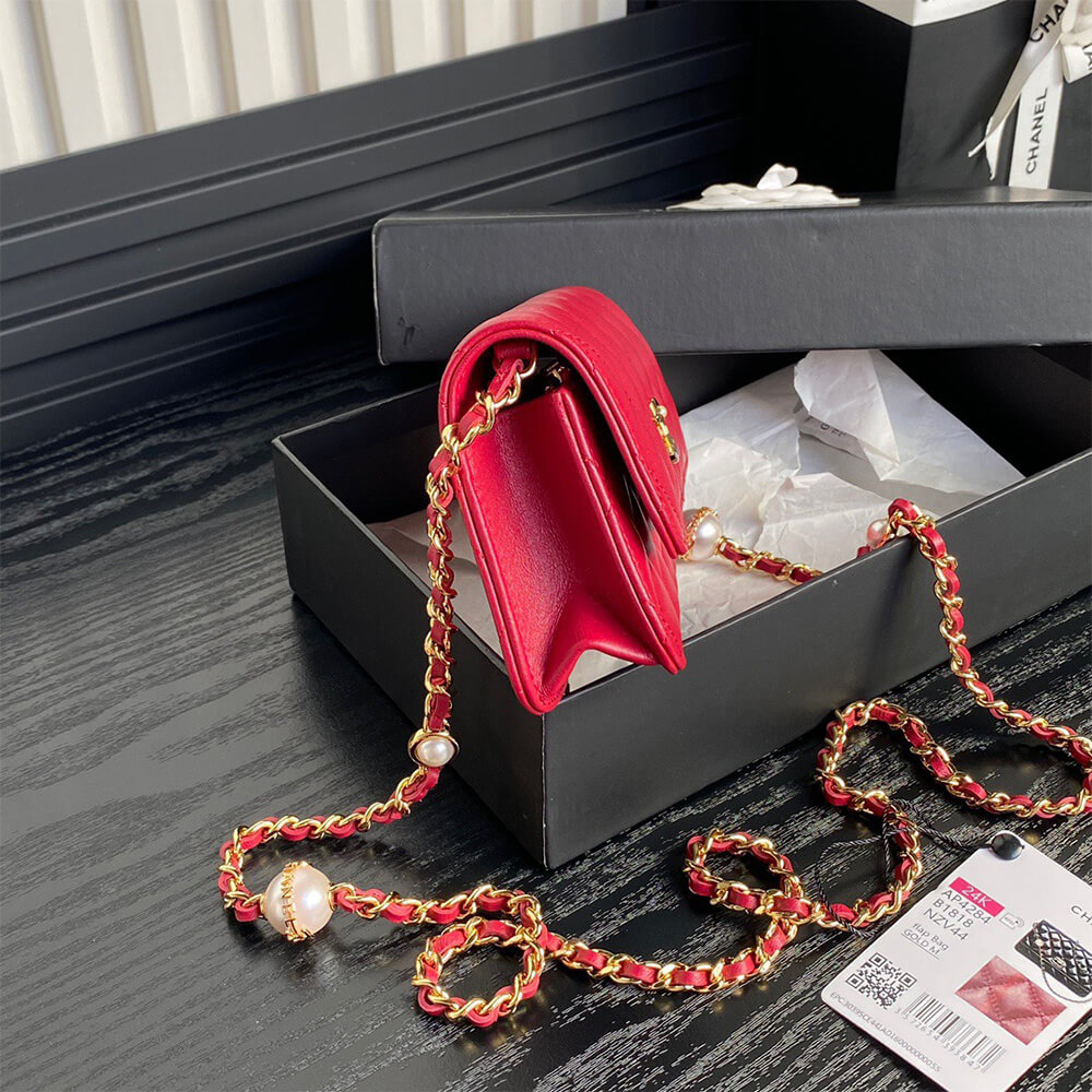 CHANEL Flap Phone Holder with Chain(HIGH-END GRADE) - Top Club