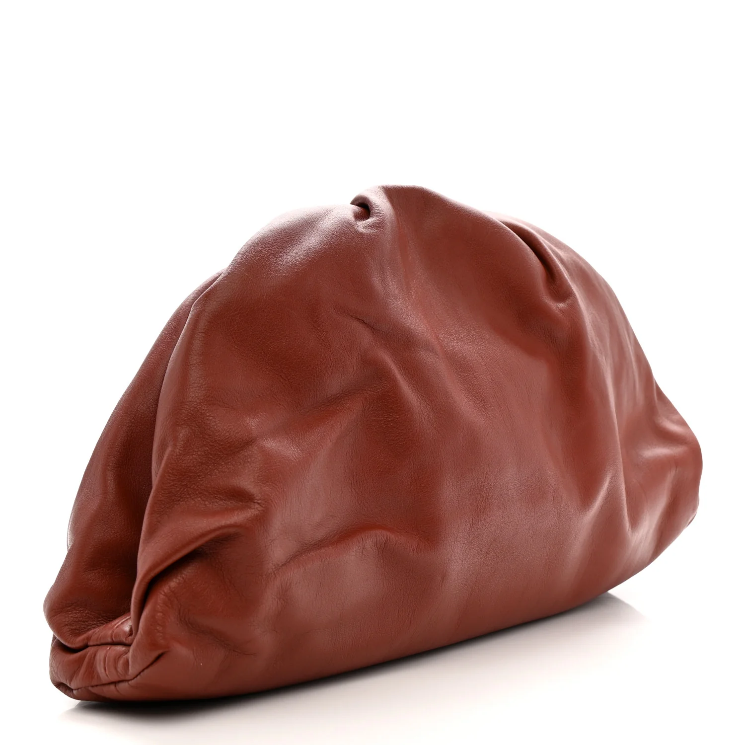 Smooth Butter Calf The Pouch Oversized Clutch Bordeaux - Top Club