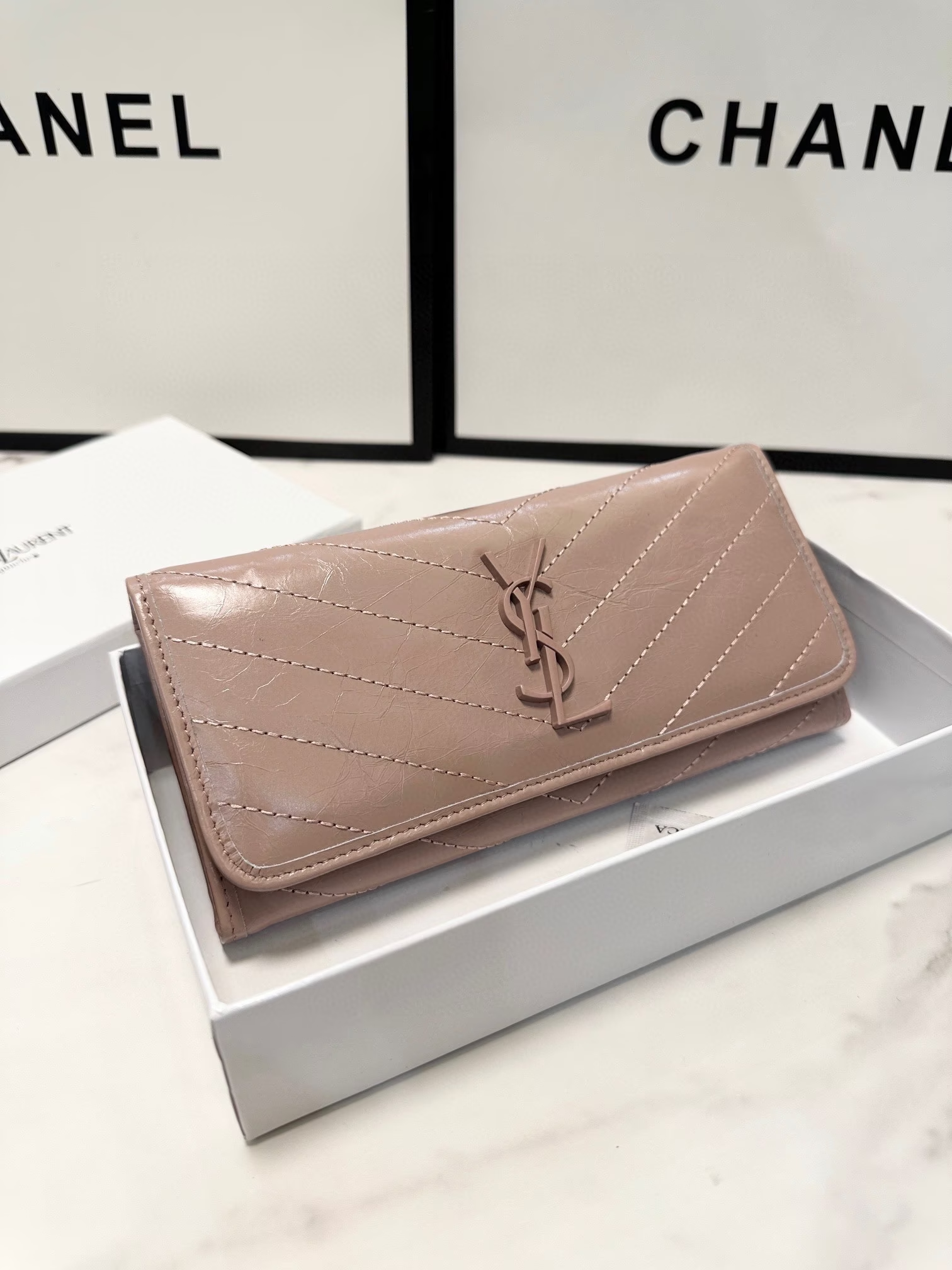 Y new arrival women wallet pink size: 19*10 cm - Top Club