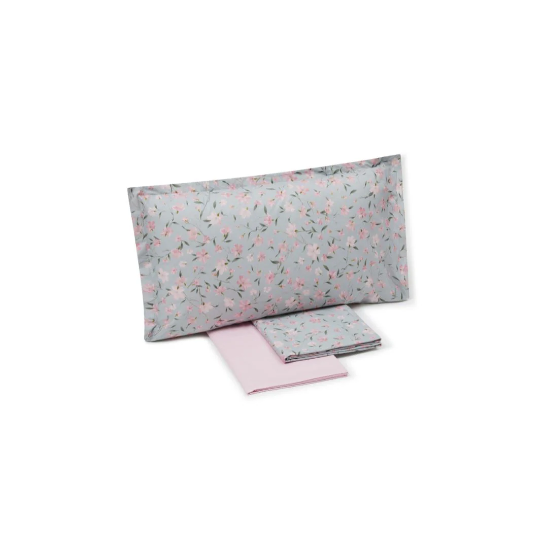 Completo Lenzuola In Percalle Cherry-Tree Singolo