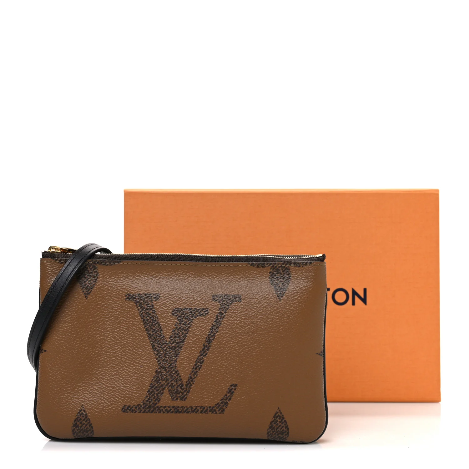Reverse Monogram Giant Double Zip Pochette - Top Club