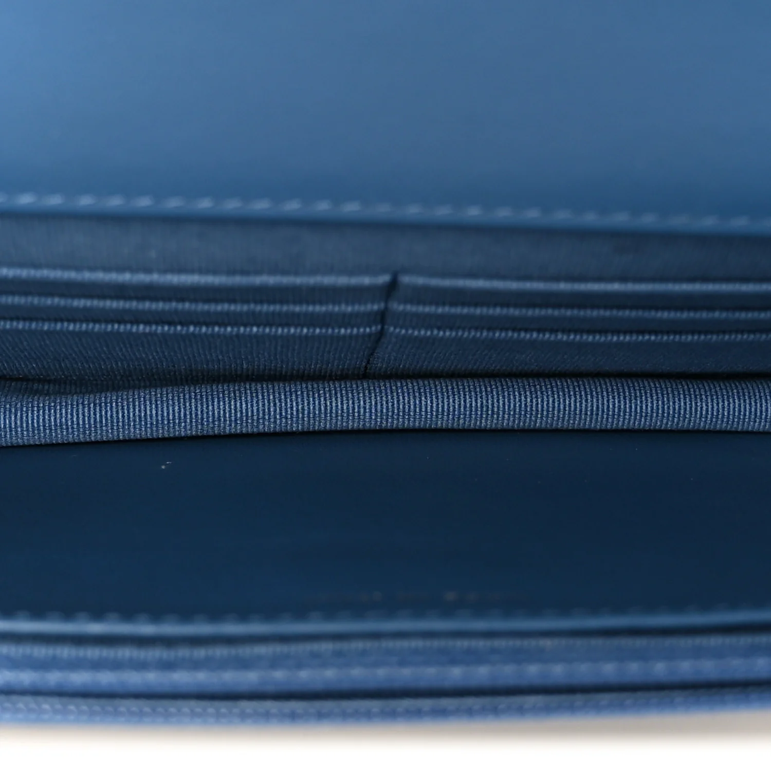 Denim Quilted Chanel 19 Wallet On Chain WOC Blue - Top Club