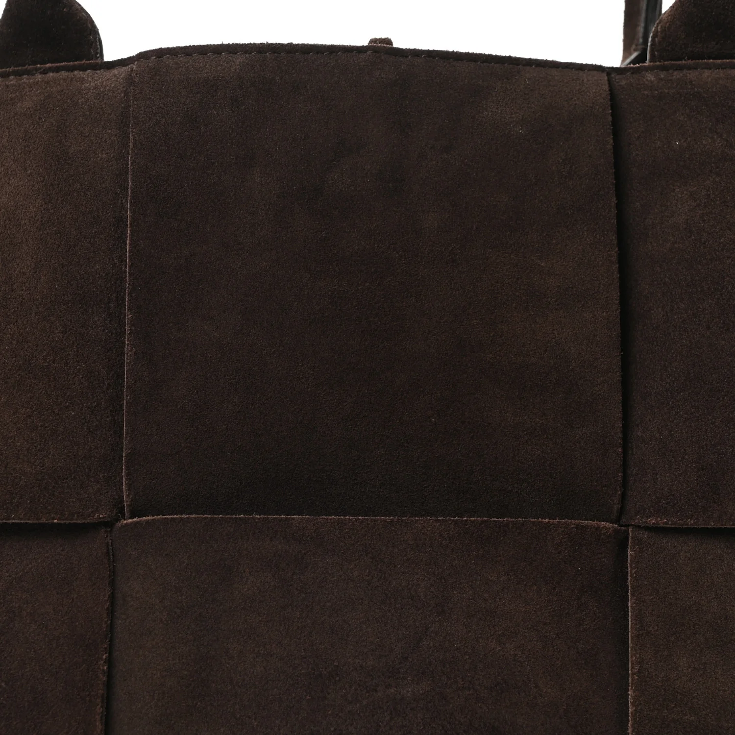 Suede Maxi Intrecciato Small Arco Tote Fondente - Top Club