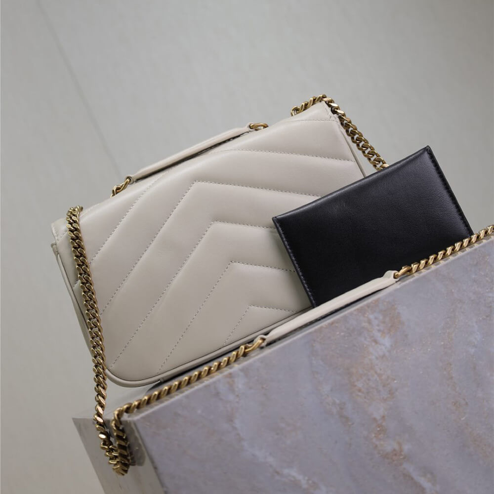 YSL LOULOU small in MATELASSE lambskin - Top Club