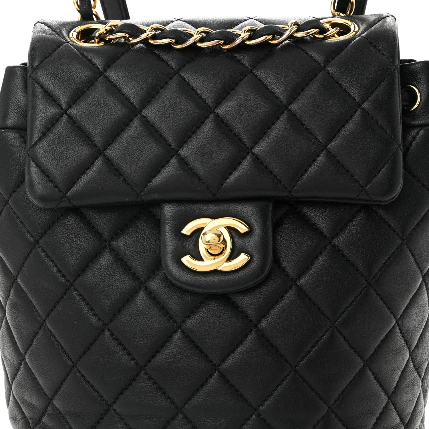 Lambskin Quilted Mini Urban Spirit Backpack Black - Top Club