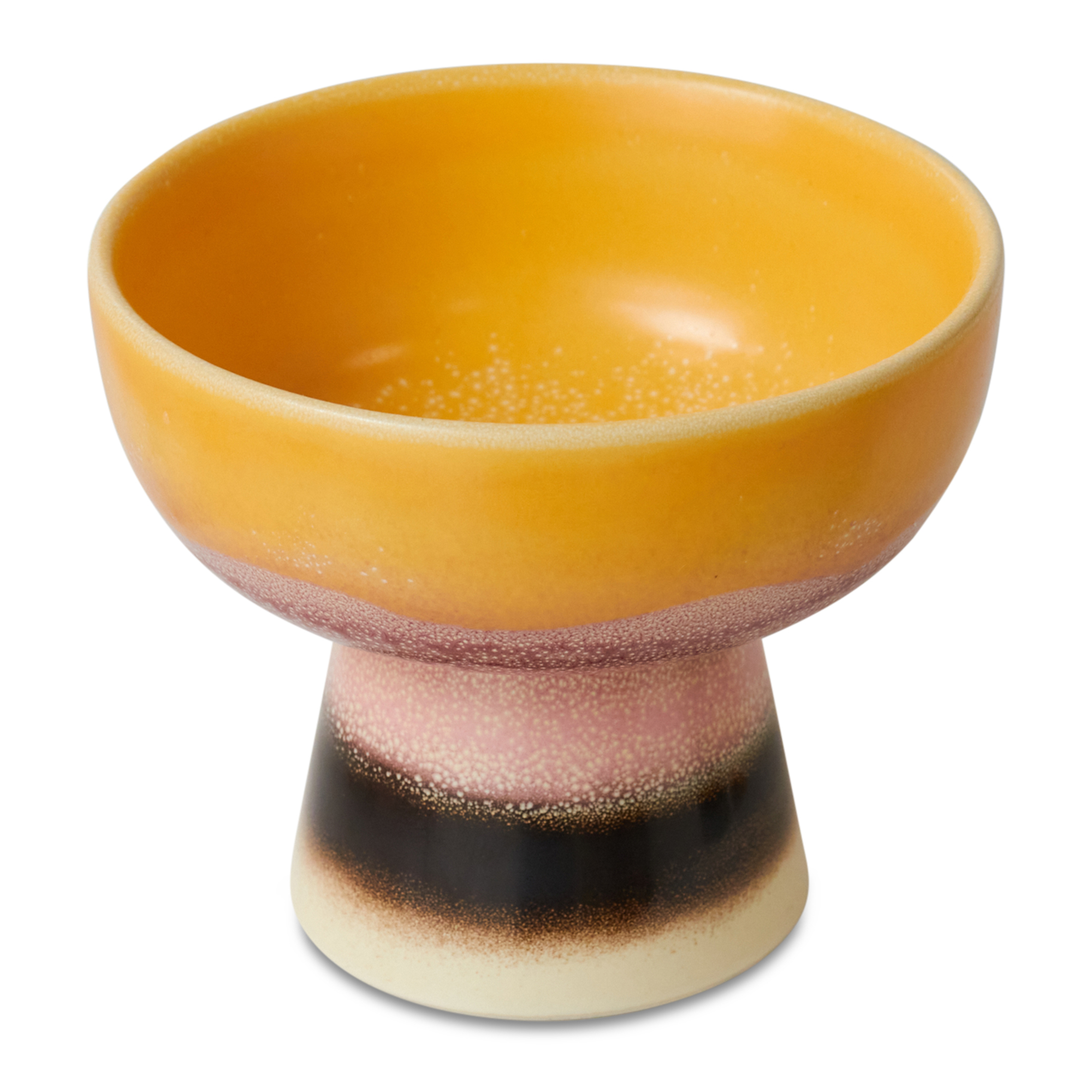 Servies 70s ceramics tapas schaal op voet S sunshade