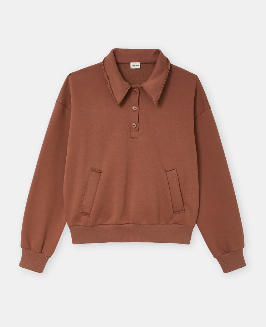 Pimkie Sweat col polo avec poches et détails coupés
