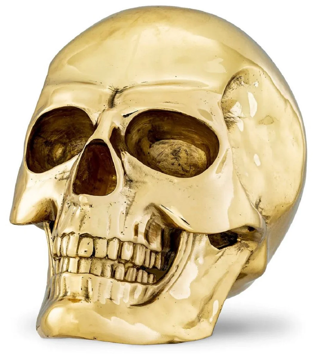 Philipp Plein luxury designer decorative skull gold 14 x 22 x H. 16 cm