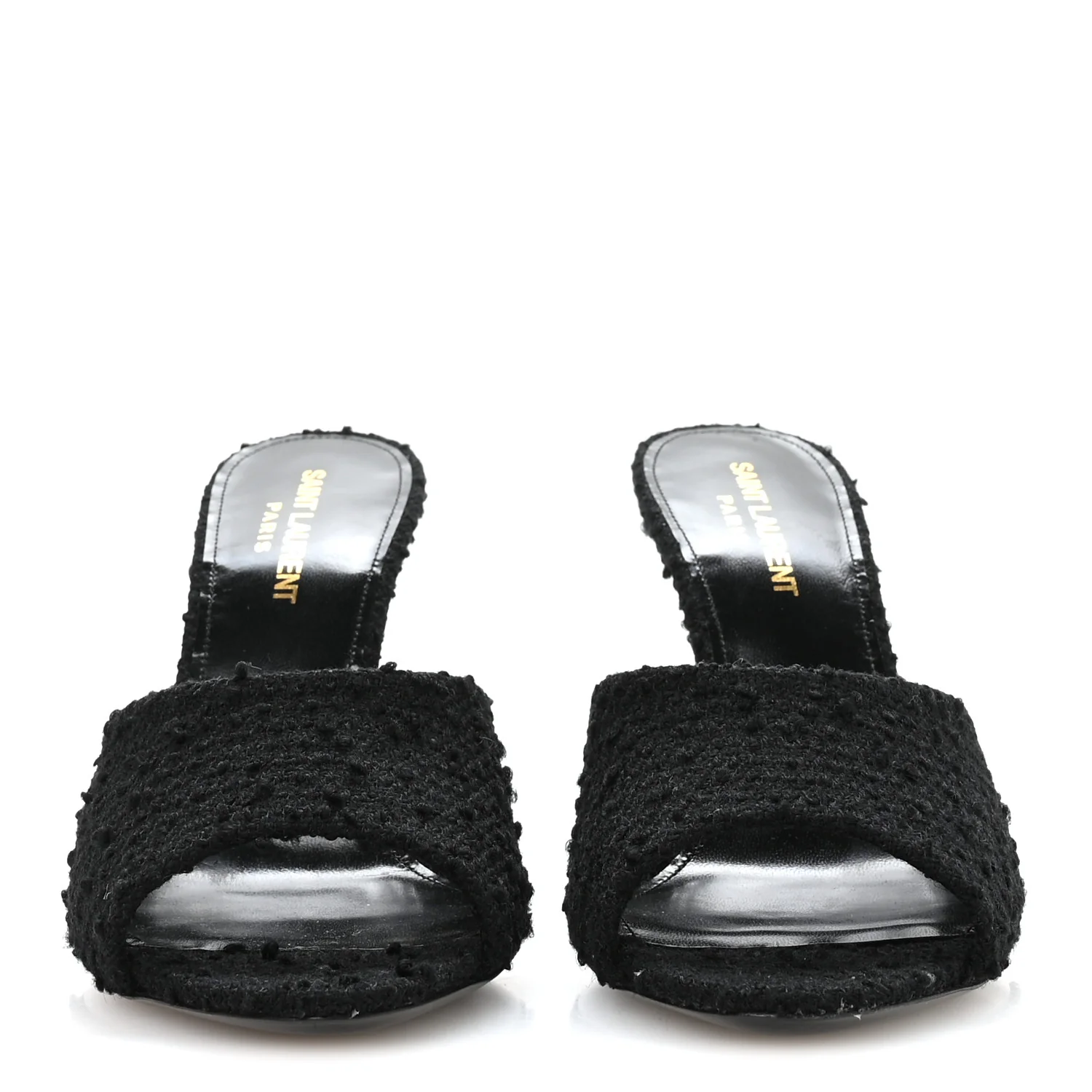 Boucle Tweed La 16 95 Mule Sandals 37 Black - Top Club