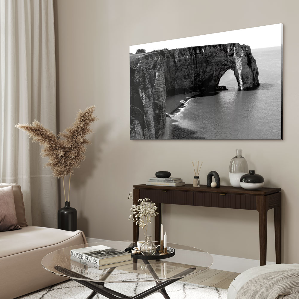 Walljar acrylglas schilderij - Cliffs of Etretat Acrylglas schilderij - 150 x 225 cm