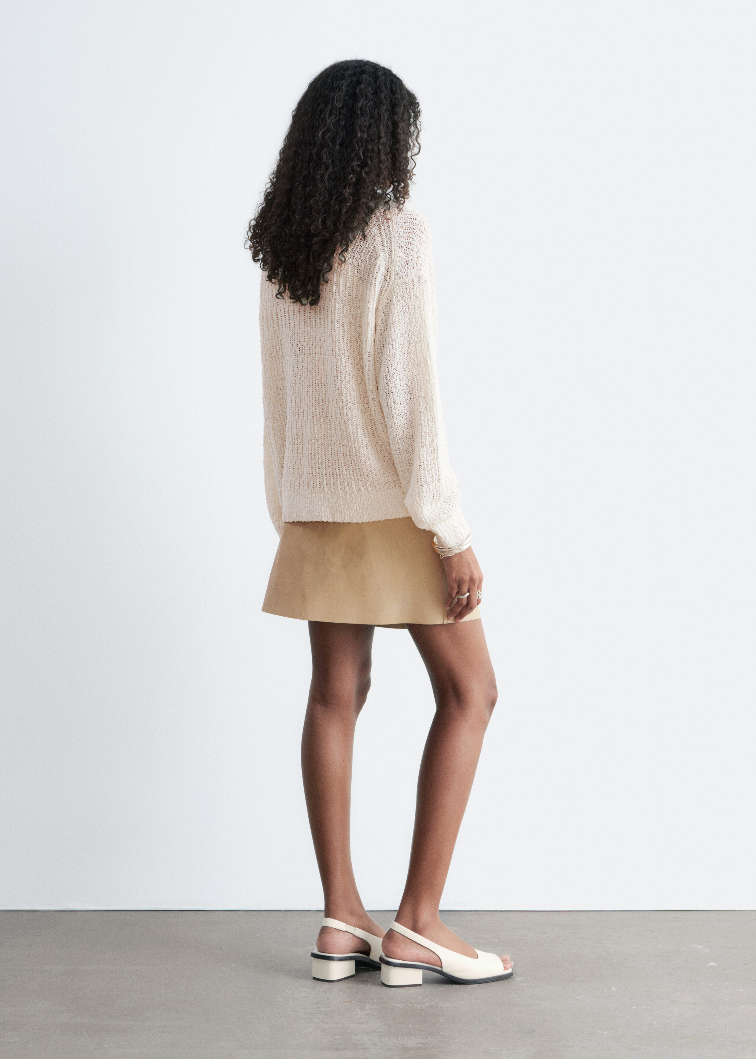 & Other Stories SILK-COTTON KNIT JUMPER