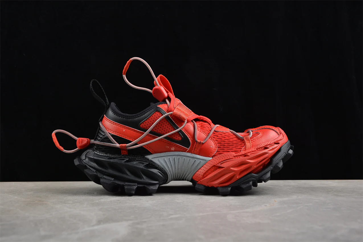 Balenciaga Hike Sneaker in Red/Black - Sneaker Replica Workshop