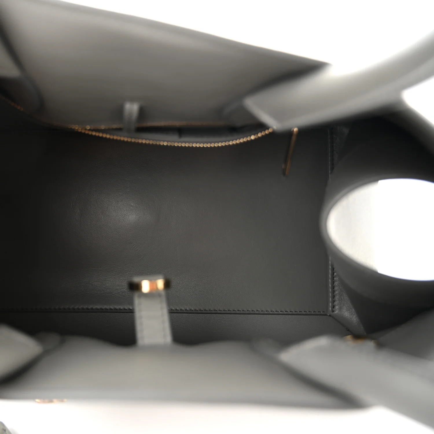 Calfskin Small Hug Bag Ash Grey - Top Club