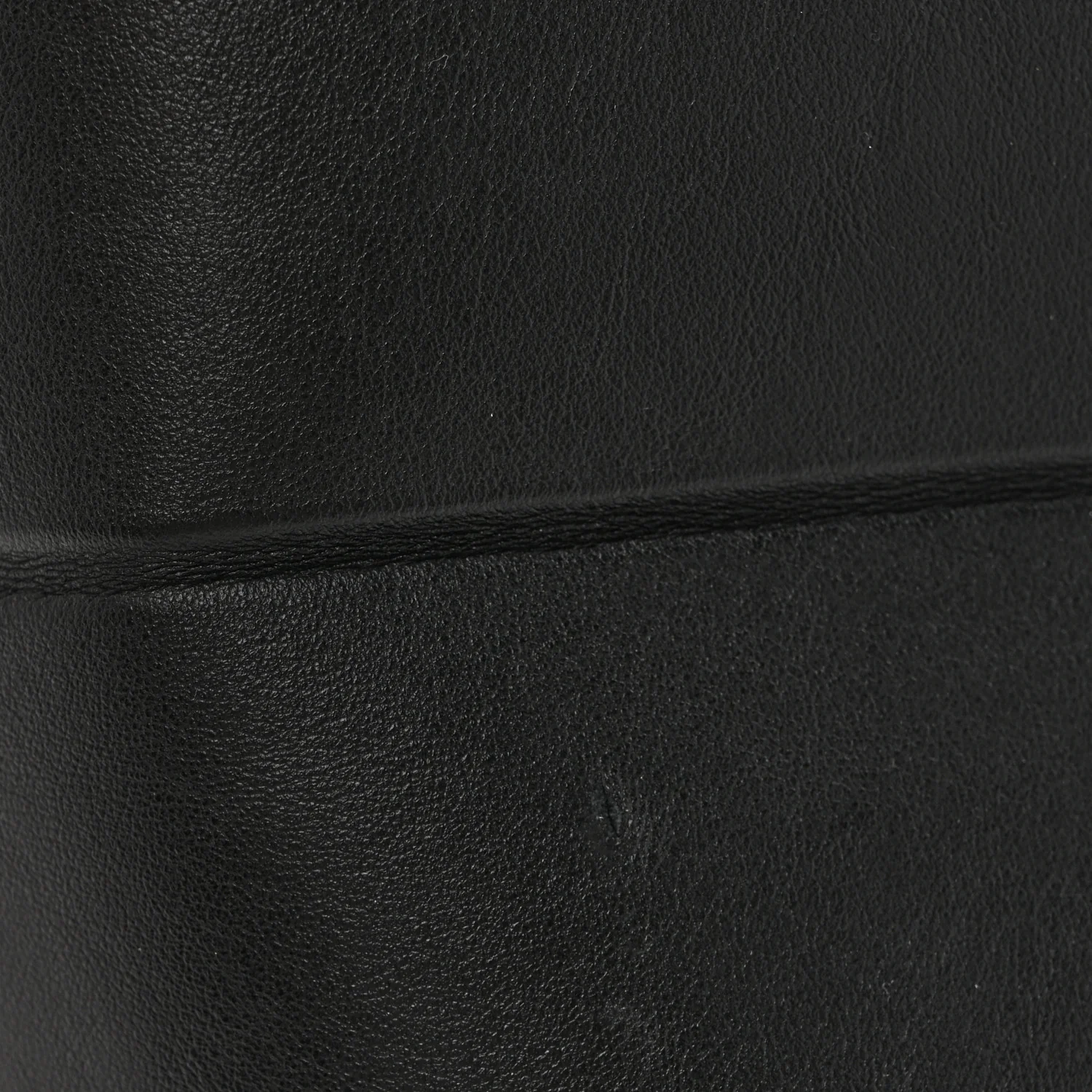 Shiny Calfskin Medium Puzzle Fold Tote Black - Top Club
