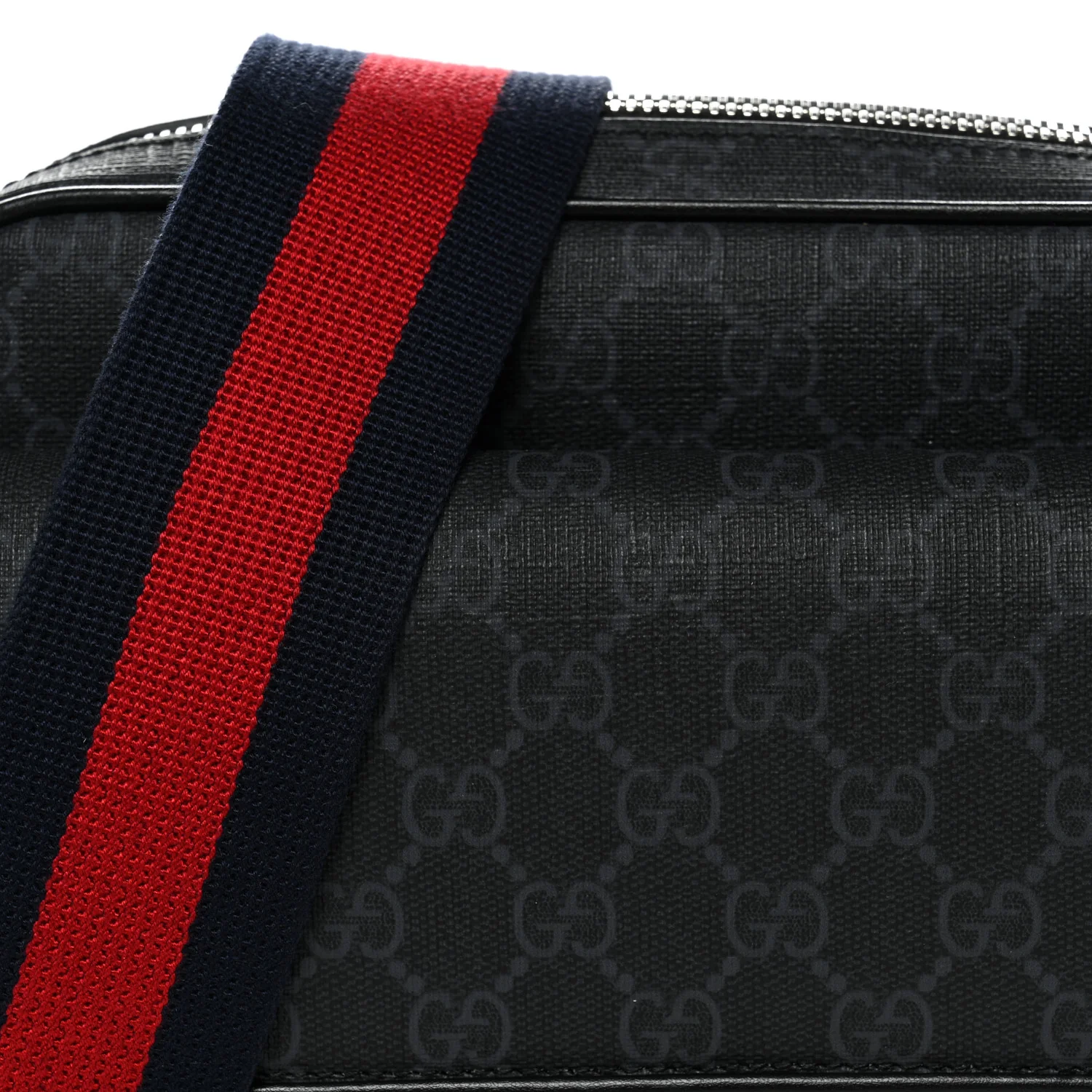GG Supreme Monogram Small Crossbody Bag Black - Top Club
