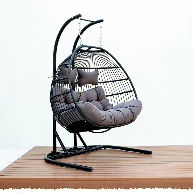 Double rocking chair with stand