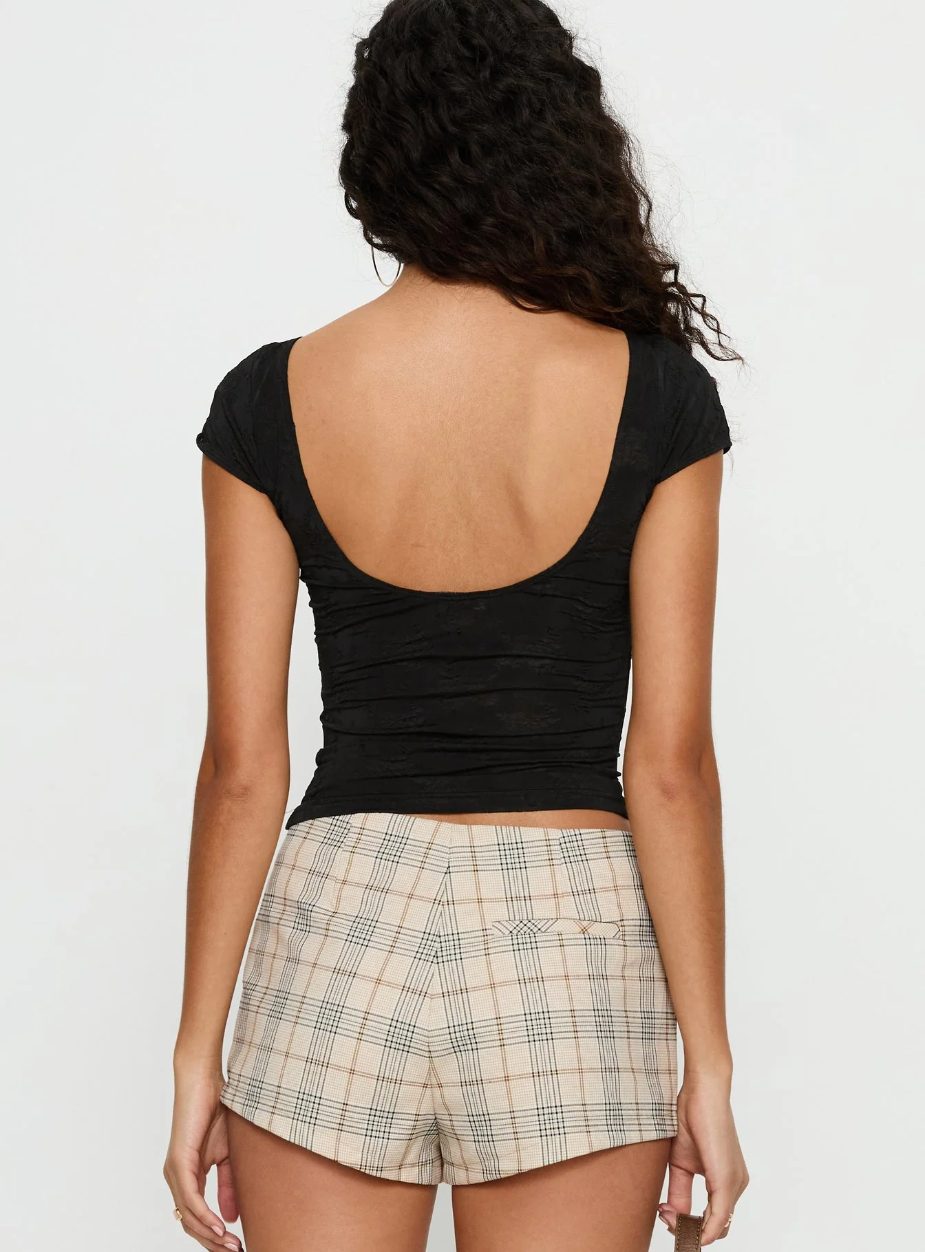 Avena Backless Top Black